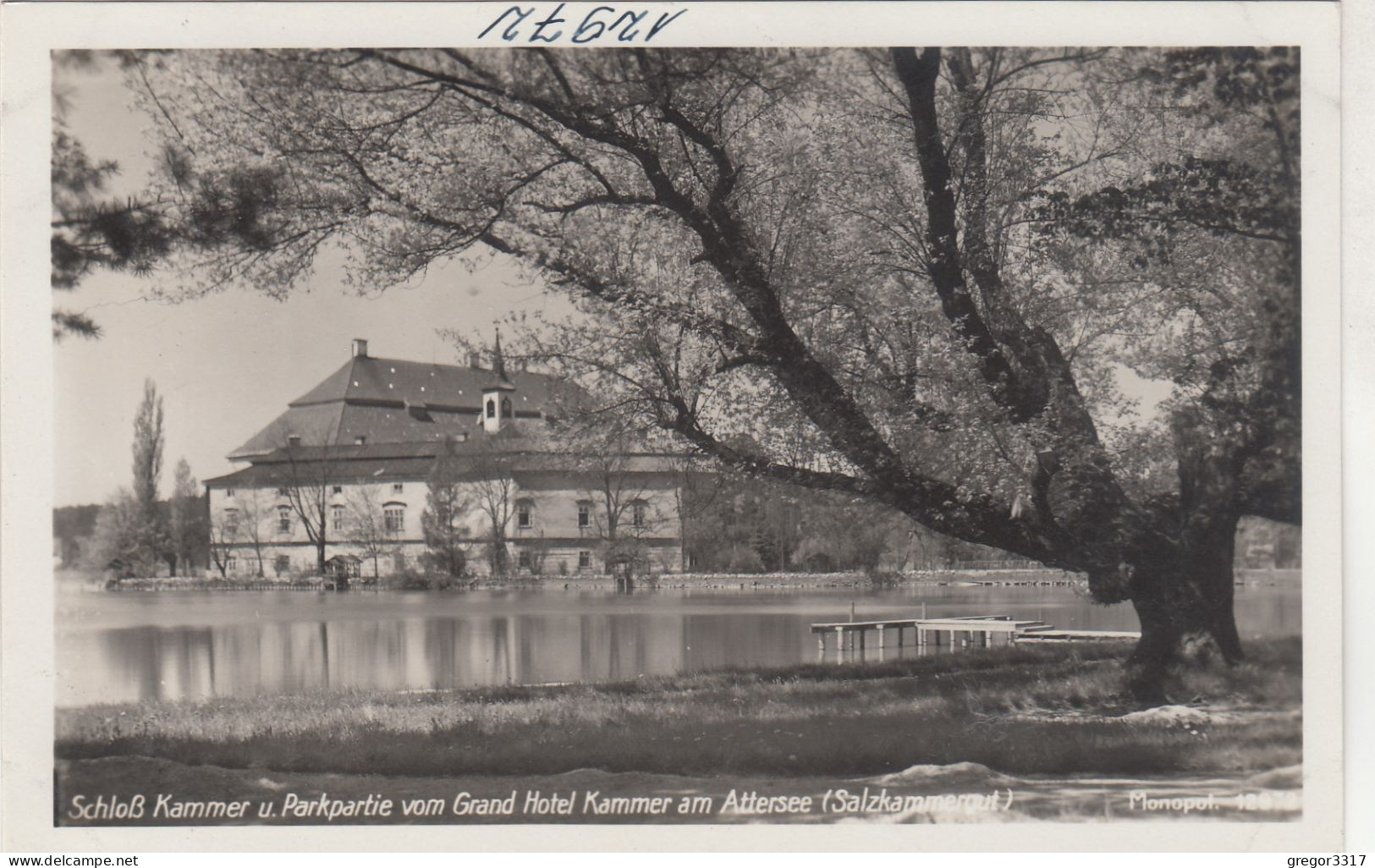 D5090) Schloß KAMMER U. Parkpartie Vom GRAND HOTEL KAMMER Am ATTERSEE - Salzkammergut - Alte FOTO AK - Attersee-Orte