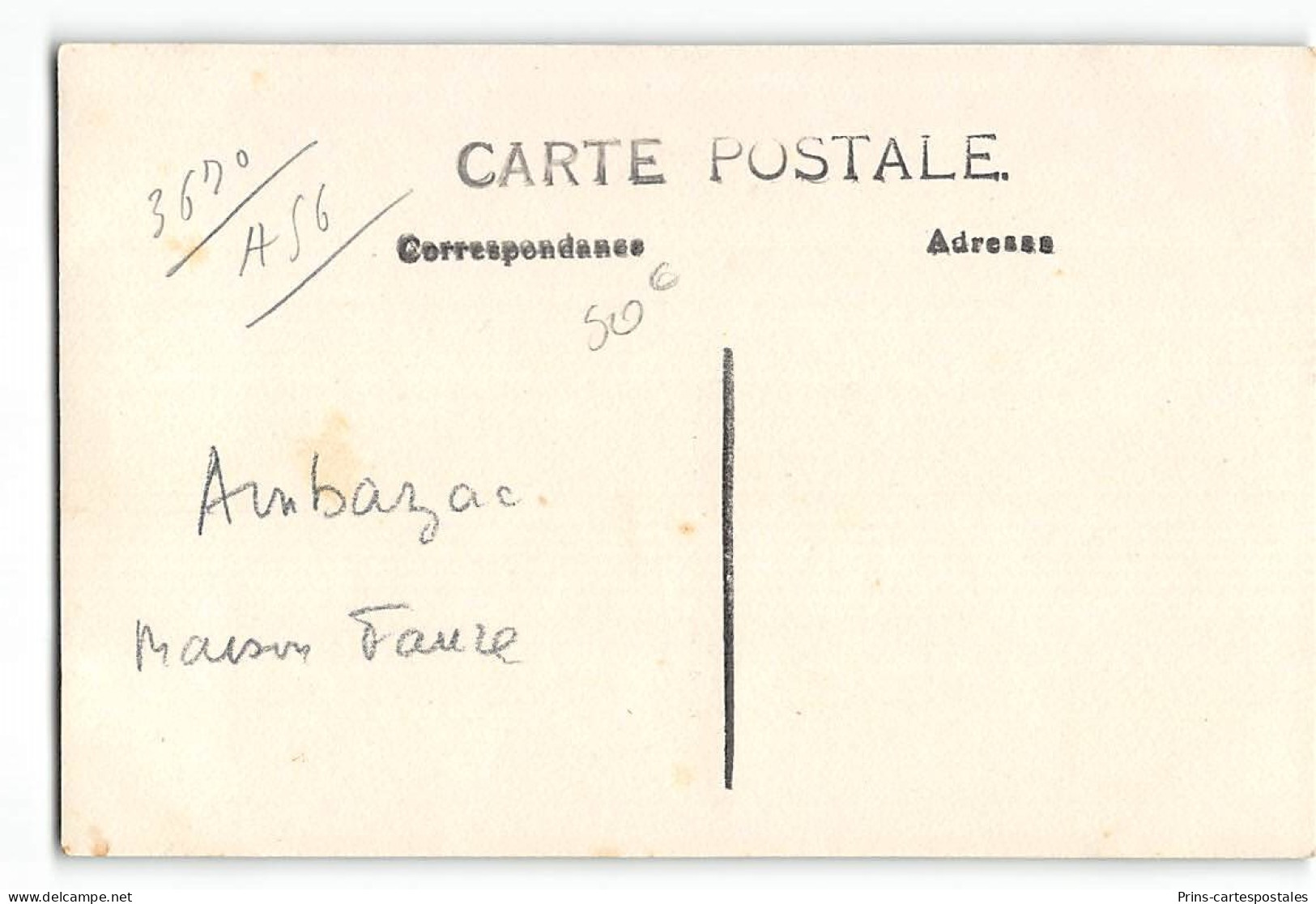 CPA 87 Carte Photo Ambazac La Maison Faure - Ambazac