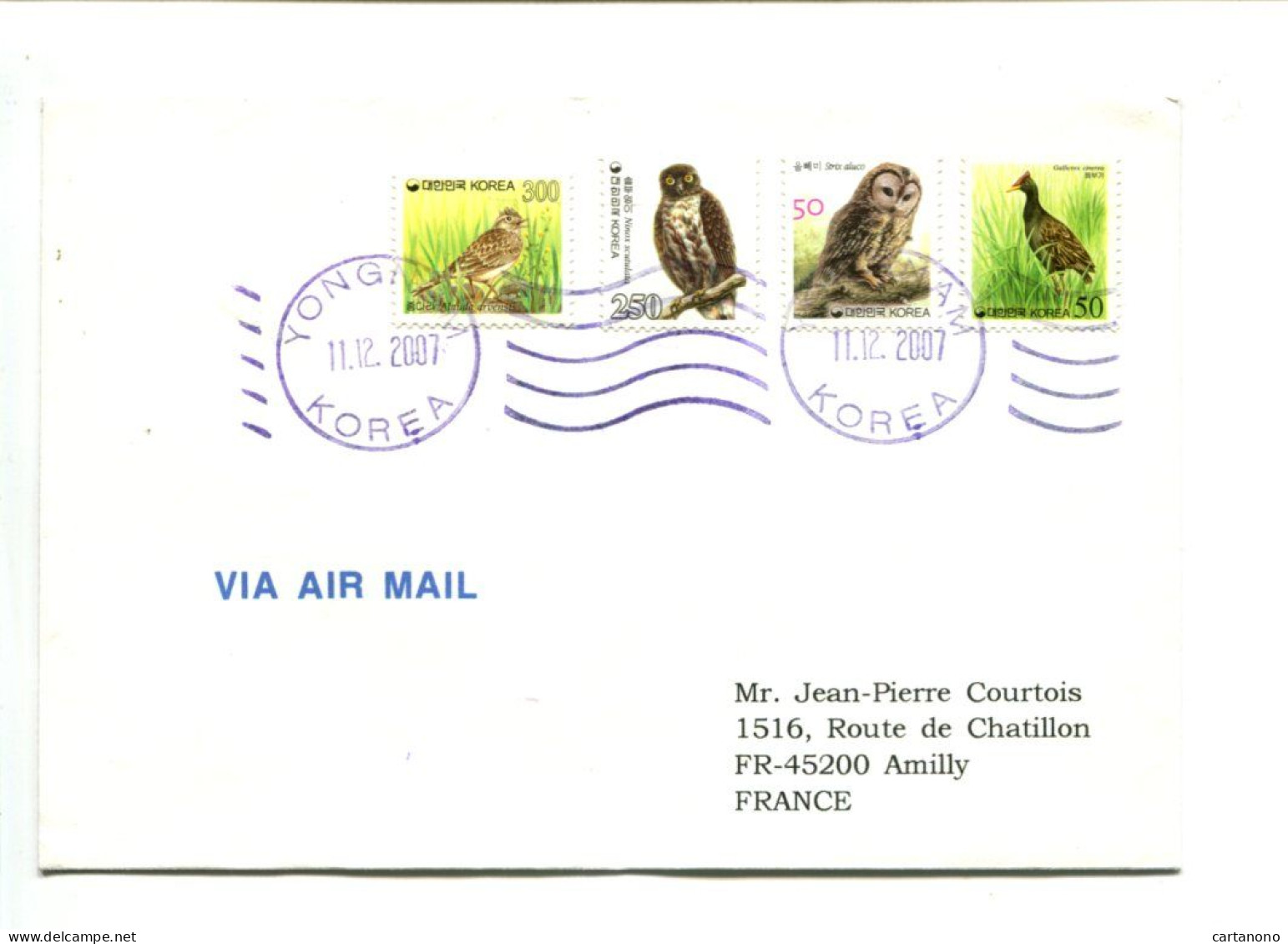 CHOUETTE - AUSTRALIE -  Affranchissement Sur Lettre Par Avion - Oiseau / Chouette - Owls