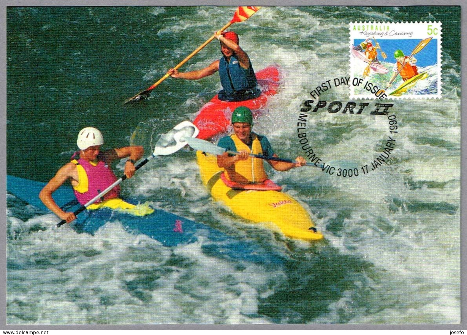 KAYAKING & CANOEING - REMO. Melbourne Vic 1990 - Canoa
