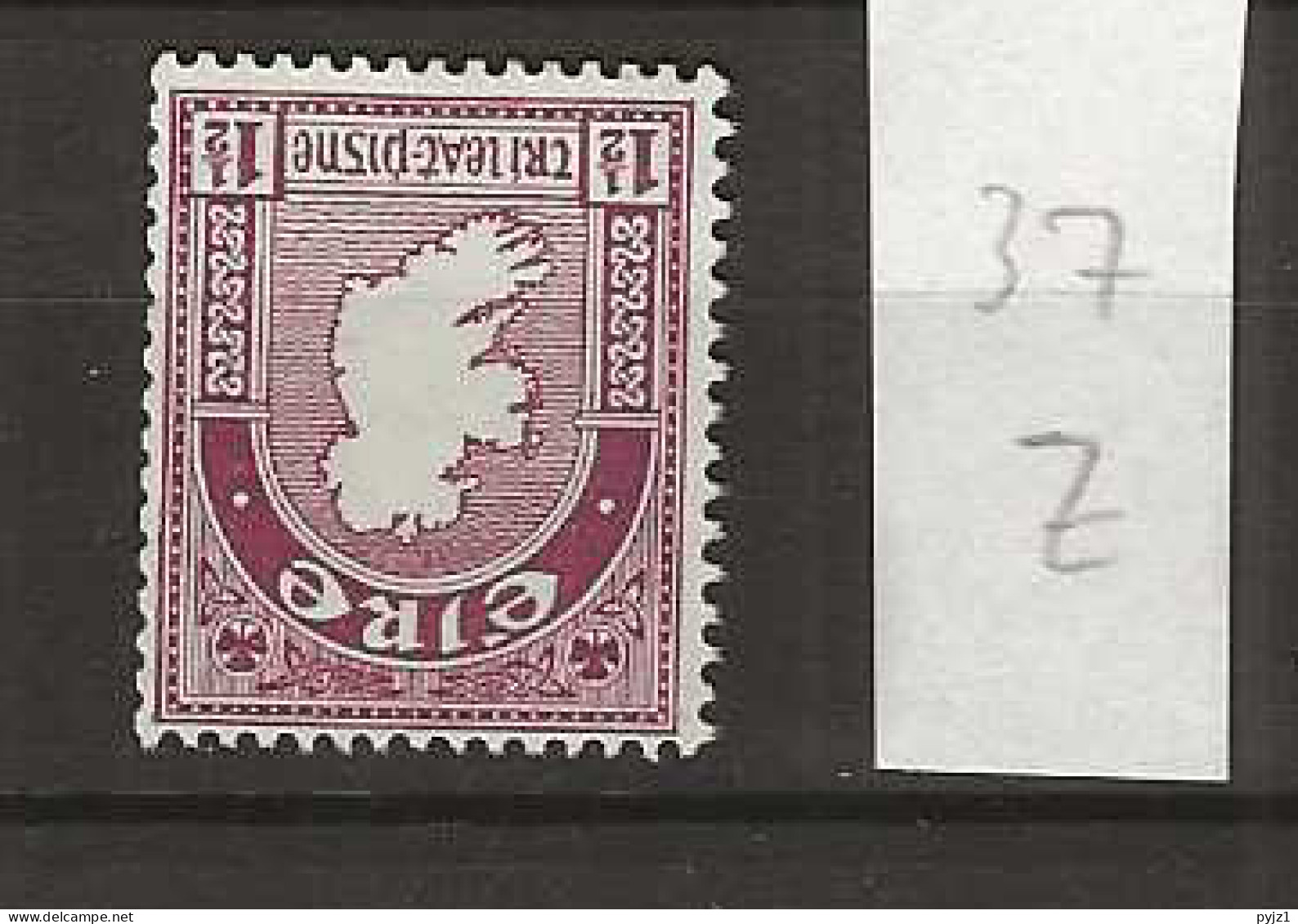 1940 MNH Ireland  Mi 73 Z Inverted Watermark, Postfris** - Ungebraucht