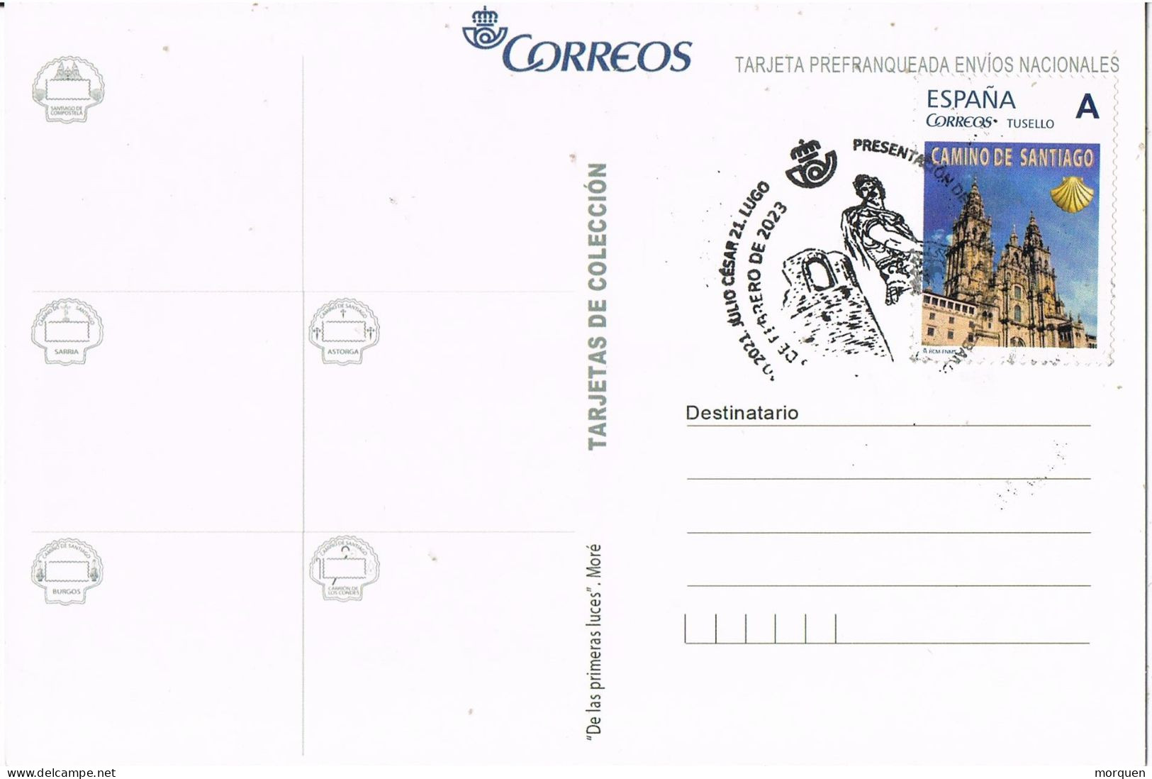 51851. Postal LUGO 2023, Romanizacion Julio Cesar. TU SELLO, Camino De Santiago - Brieven En Documenten