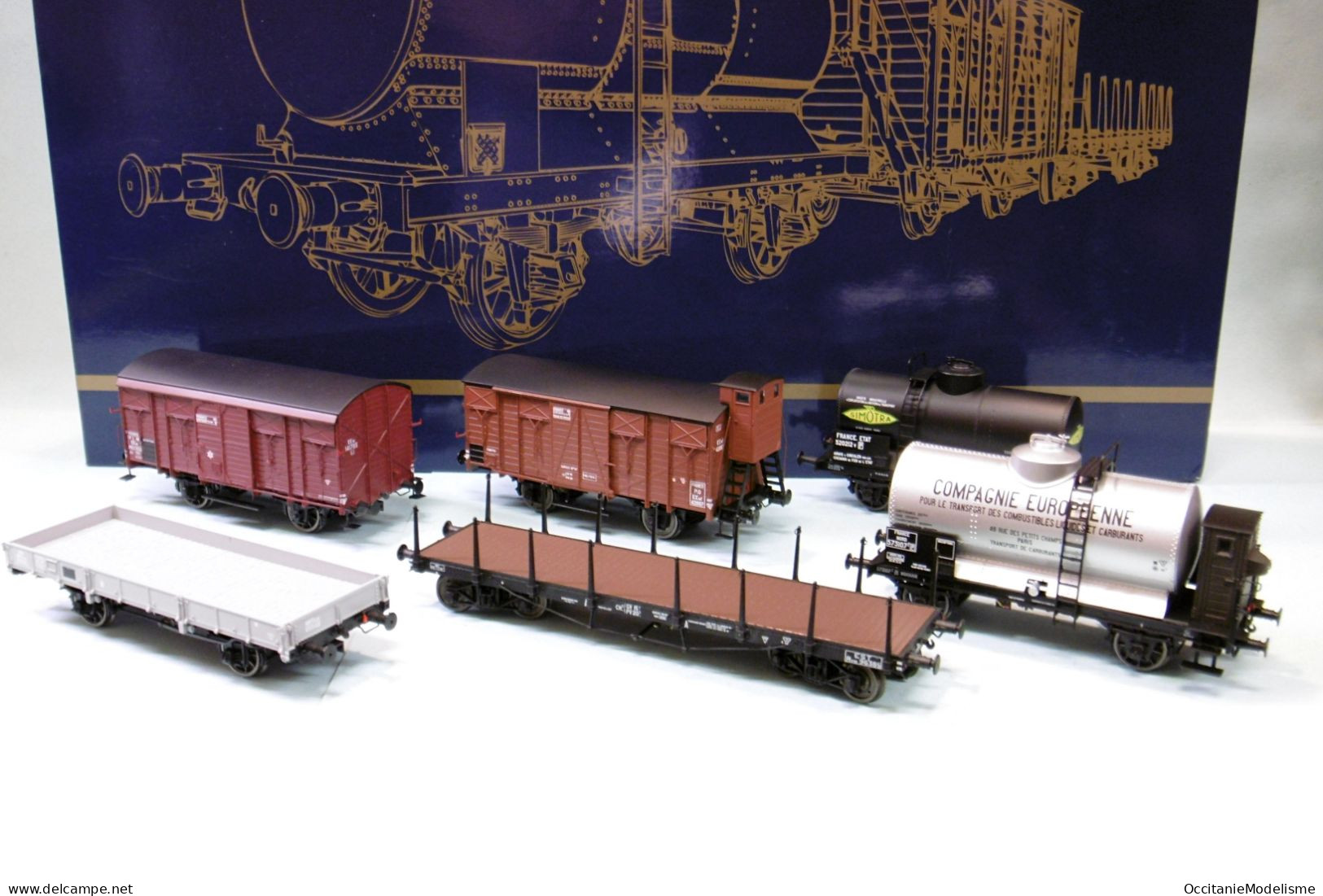 REE - Coffret 6 WAGONS ANCIENNES COMPAGNIES Ep. II Réf. WB-771 Neuf NBO HO 1/87 - Güterwaggons