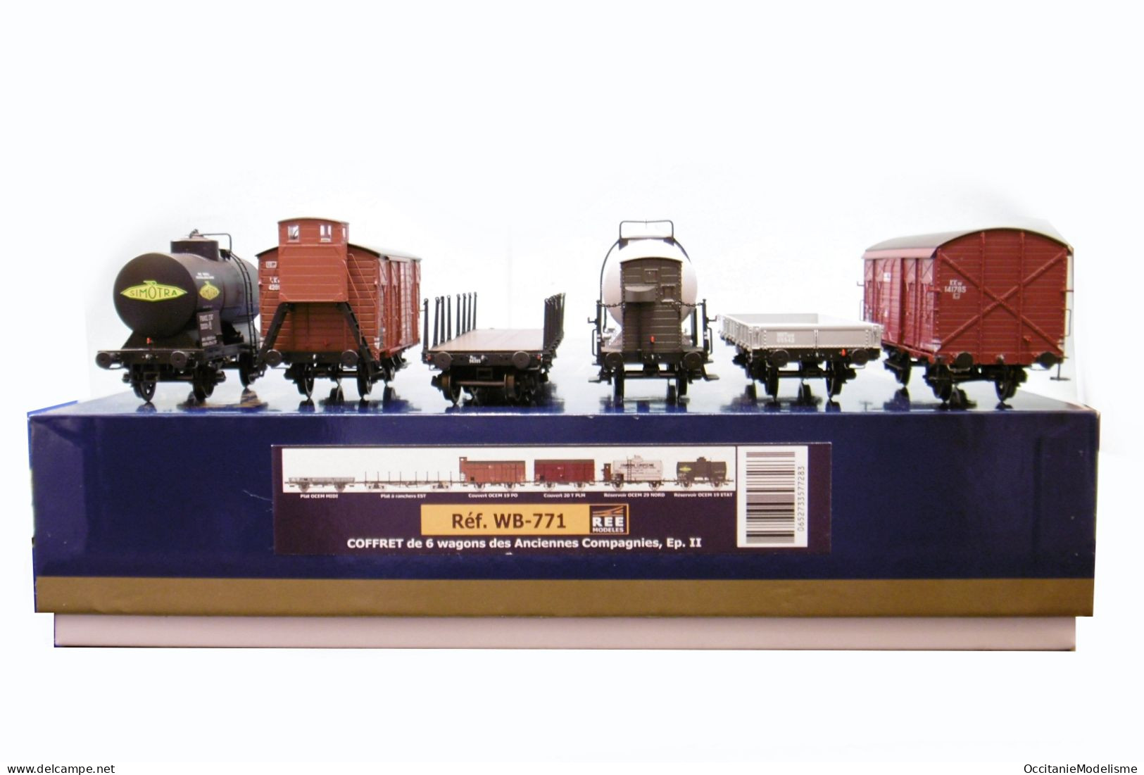 REE - Coffret 6 WAGONS ANCIENNES COMPAGNIES ep. II réf. WB-771 Neuf NBO HO 1/87