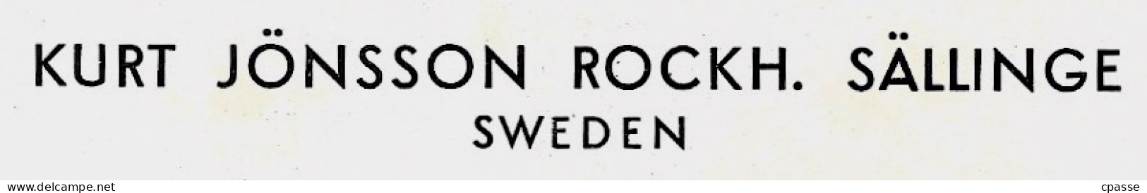 1956 Carte QSL SWEDEN SVERIGE - Kurt JÖNSSON ROCKH, SÄLLINGE - SM4EB - Andere & Zonder Classificatie