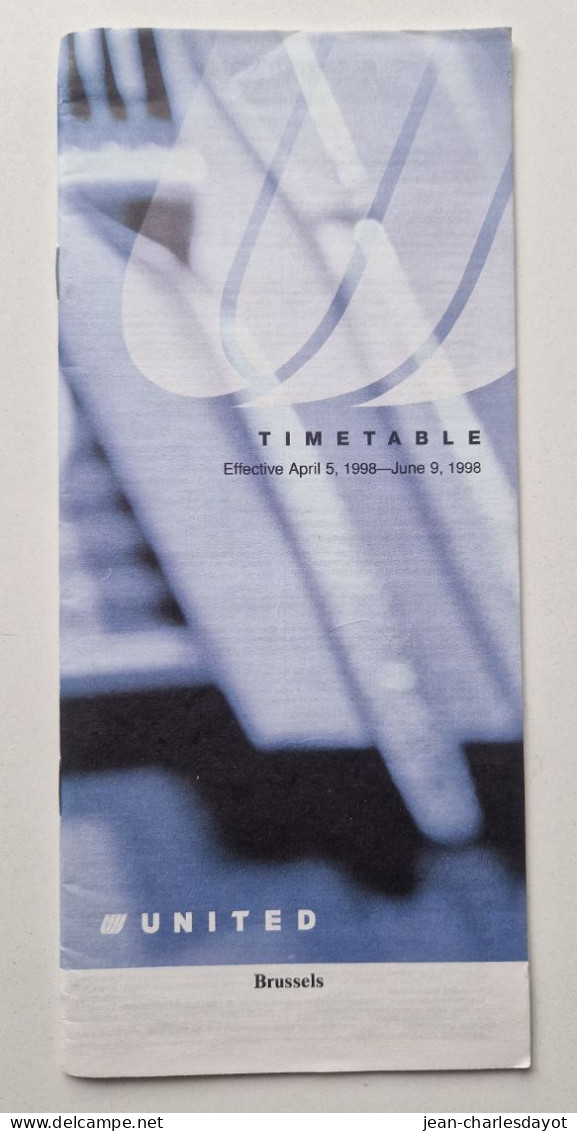 Guide Horaires : UNITED 1998 - Timetables