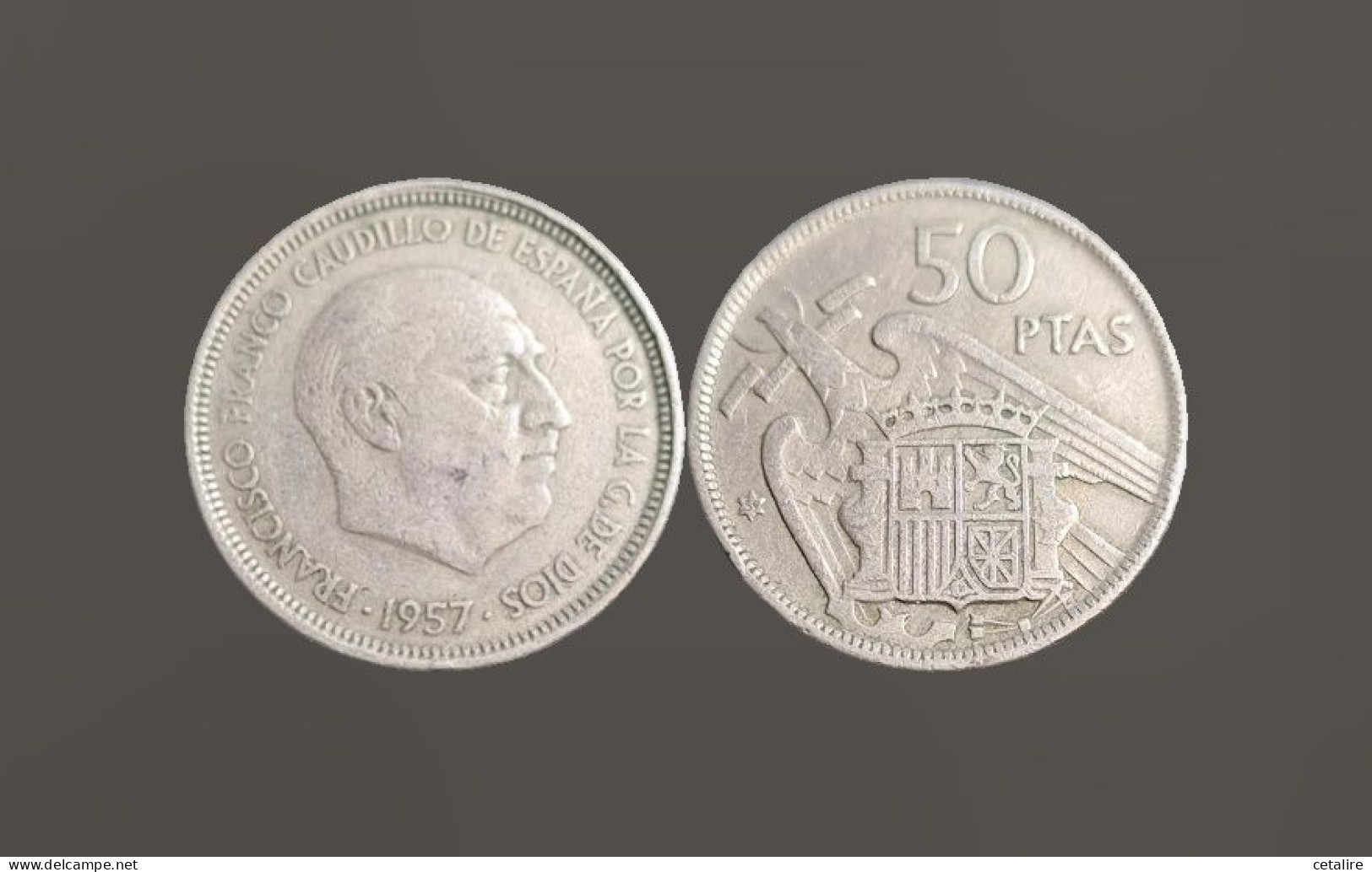 Espagne 50 Pesetas 1957 TTB - 50 Pesetas