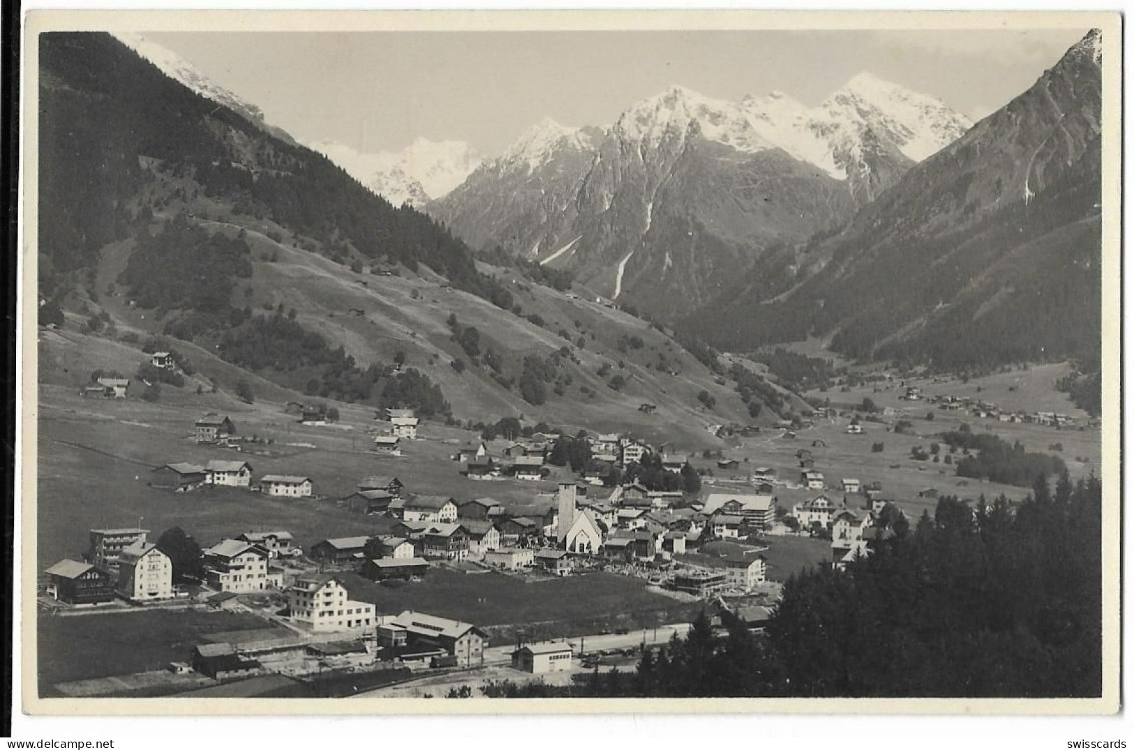KLOSTERS: Foto-AK Mit Bahnhof ~1930 - Klosters
