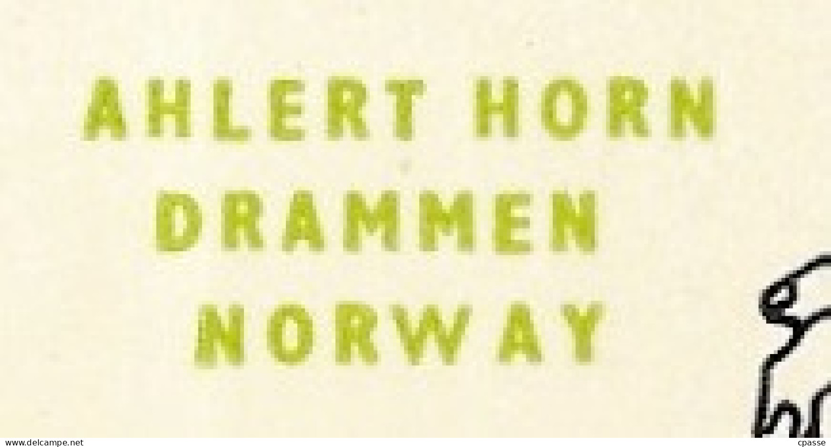 1957 Carte QSL NORWAY - Ahlert HORN - DRAMMEN - (illustration Accident Auto Automobile) - LA2Q - Autres & Non Classés