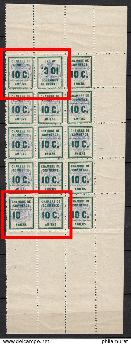 Grève N°1 + 1a + 1b Tenant à Normal En Bloc De Quinze, Neufs ** Sans Charnière - Stamps