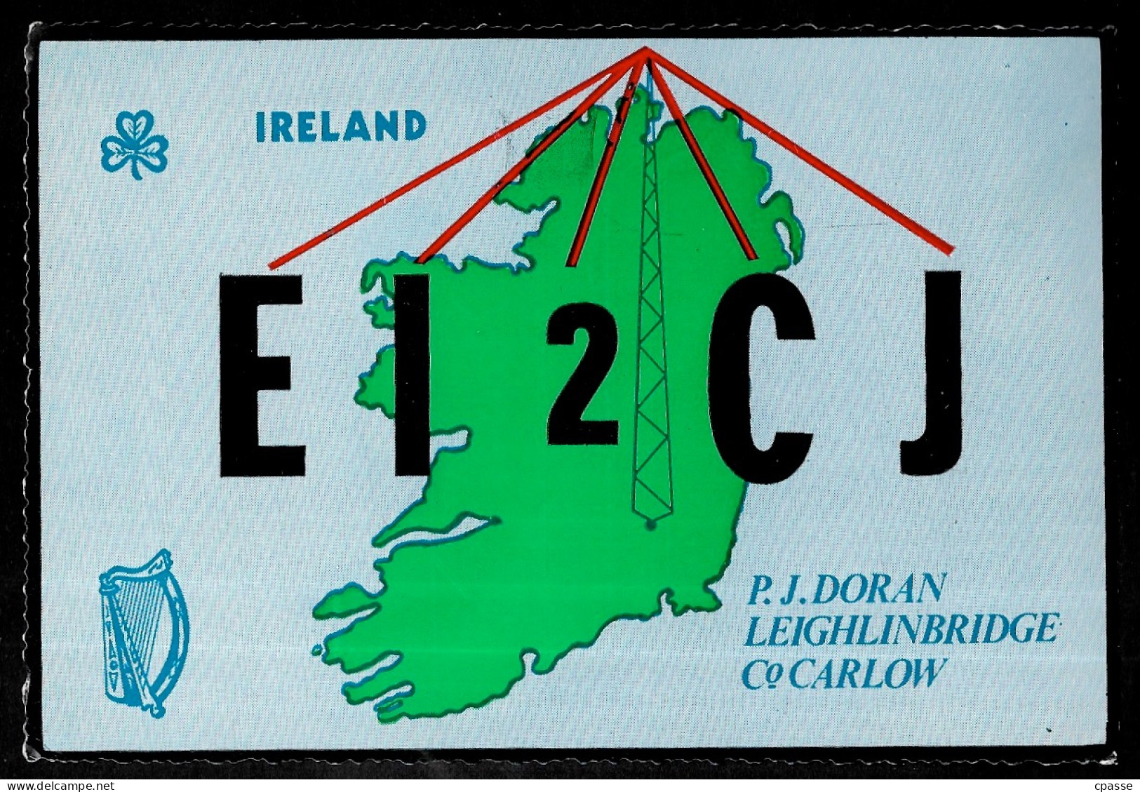 1973 Carte QSL IRELAND - P.J. DORAN - LEIGHLINBRIDGE Co CARLOW - EI2CJ - Otros & Sin Clasificación