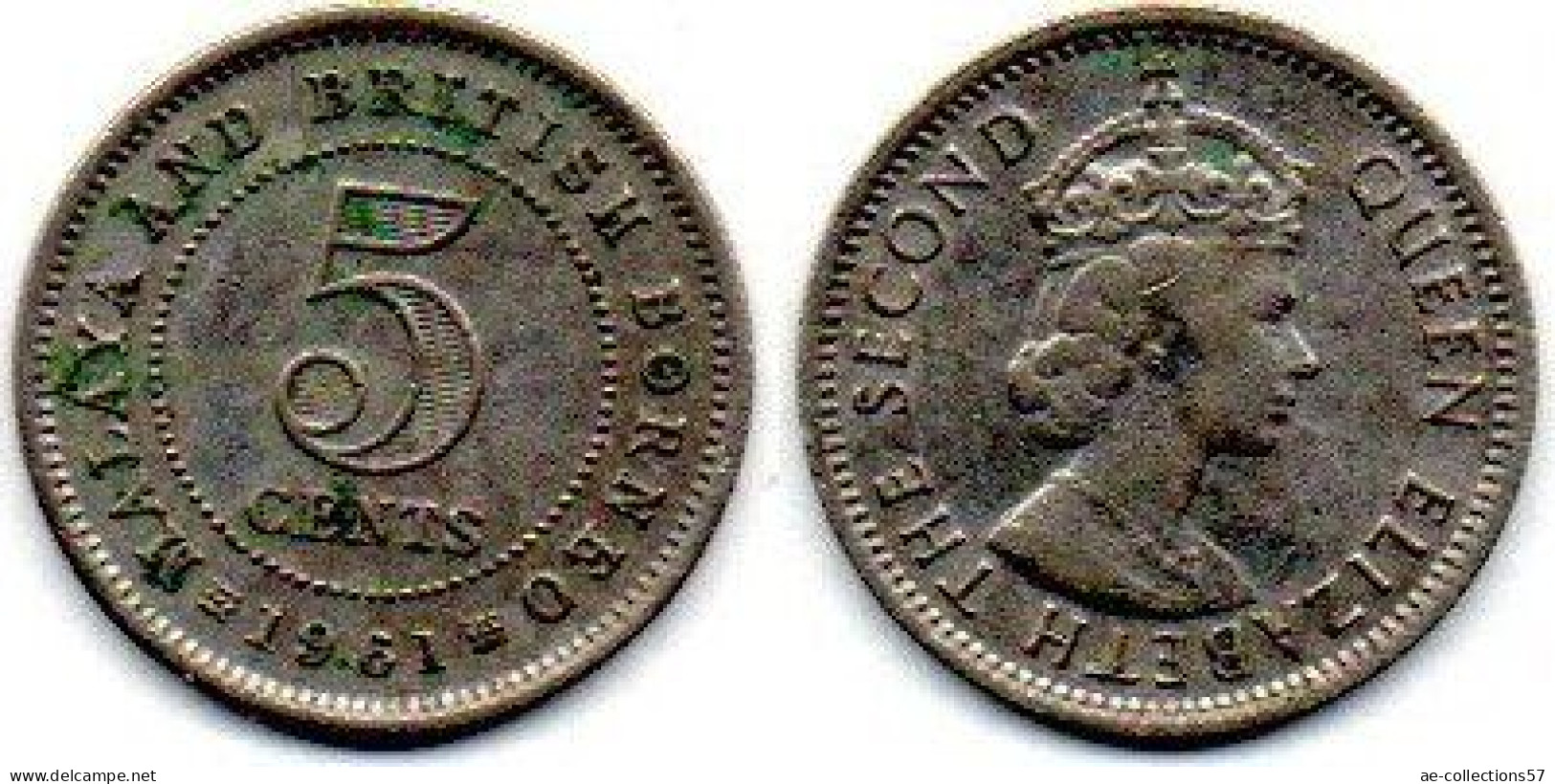 MA 25169  / Malaya 5 Cents 1961 TTB - Malaysie