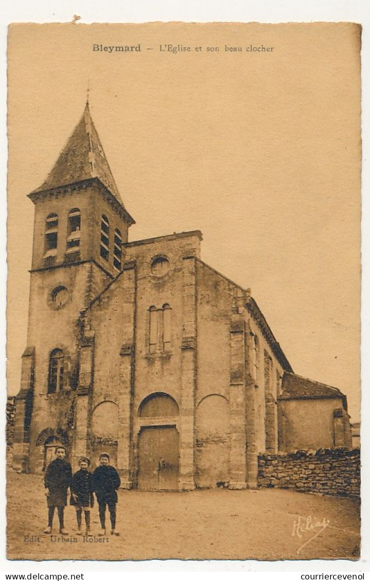 CPA - LE BLEYMARD (Lozère) - L'Eglise Et Son Beau Clocher - Le Bleymard