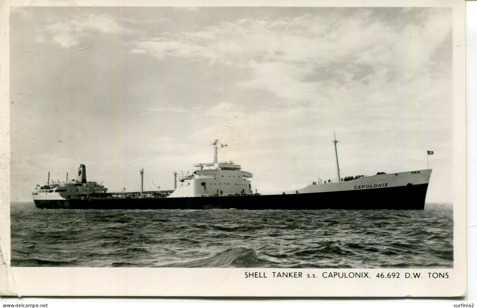 SHIPPING - SHELL TANKER SS CAPULONIX RP  Ship226 - Tanker