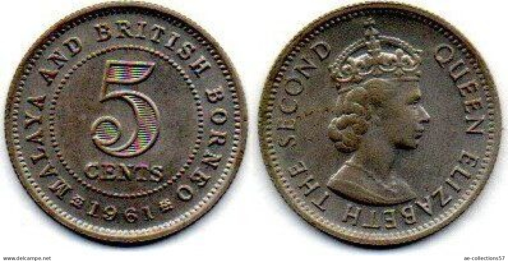 MA 25172  /   Malaya 5 Cents 1961 SUP - Malaysia