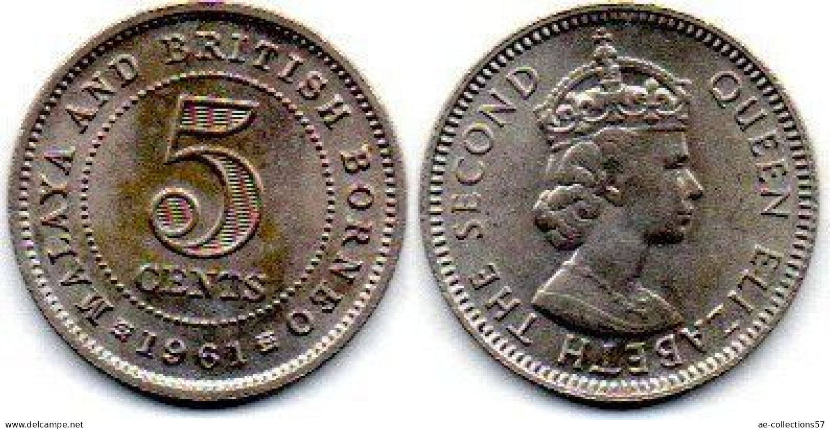 MA 25173  /   Malaya 5 Cents 1961 SUP - Malesia