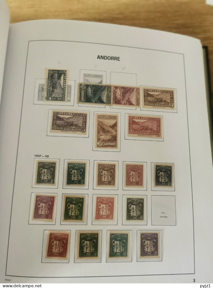 Andorra French 1932-1999 Nearly Complete MH/MNH - Collections (en Albums)