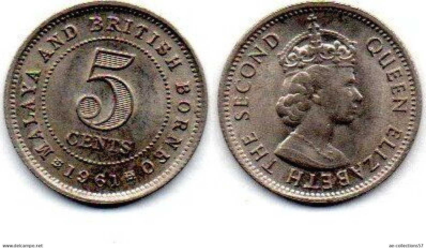 MA 25180  /   Malaya 5 Cents 1961 SUP - Malaysia