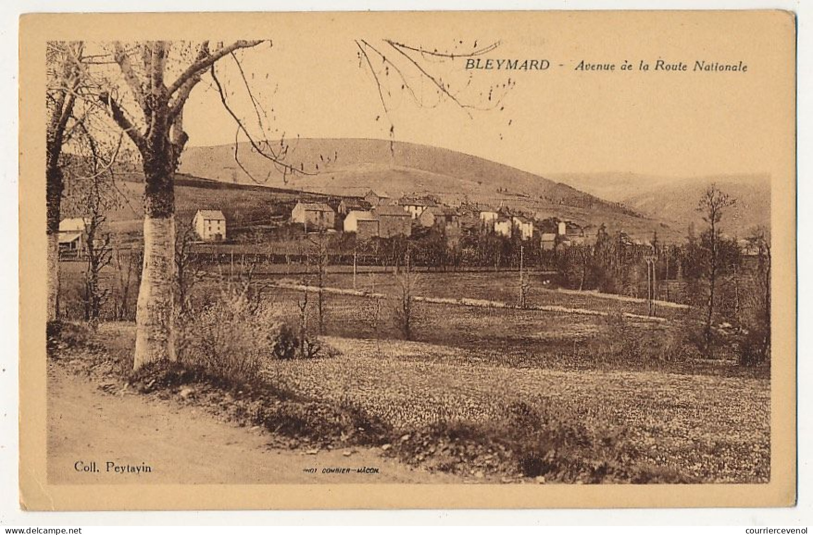 CPA - LE BLEYMARD (Lozère) - Avenue De La Route Nationale - Le Bleymard