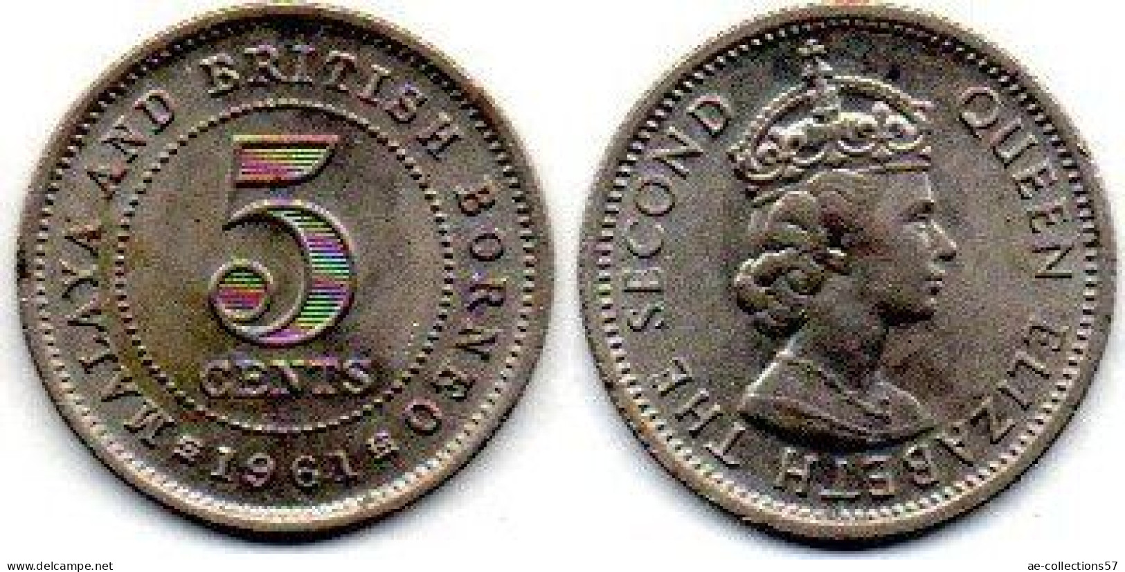 MA 25183  /  Malaya 5 Cents 1961 SUP - Malesia