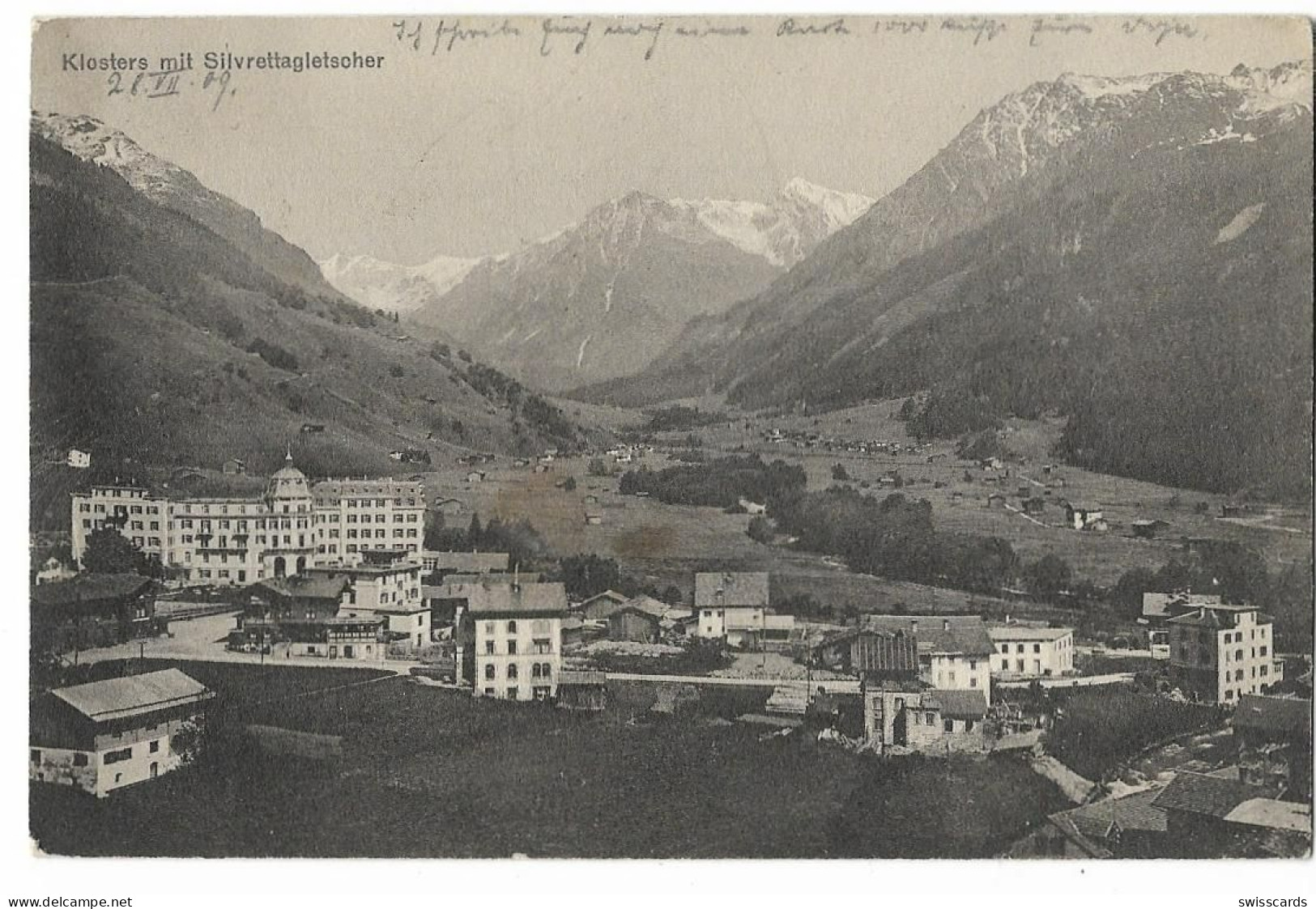 KLOSTERS: Teilansicht Bahnhofquartier 1909 - Klosters