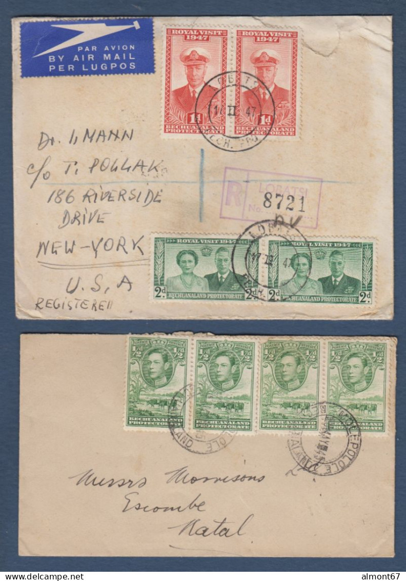 BECHUANALAND  - 2 Enveloppes - 1885-1964 Bechuanaland Protettorato