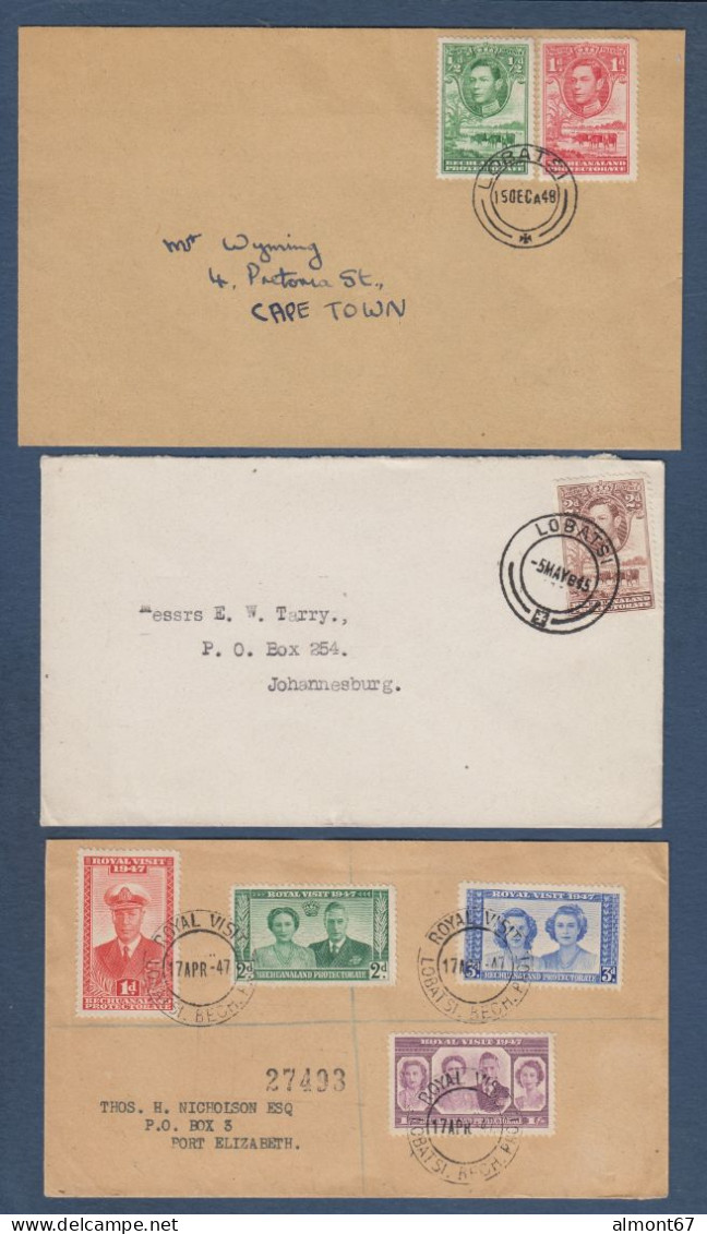 BECHUANALAND  - 3 Enveloppes - 1885-1964 Herrschaft Von Bechuanaland