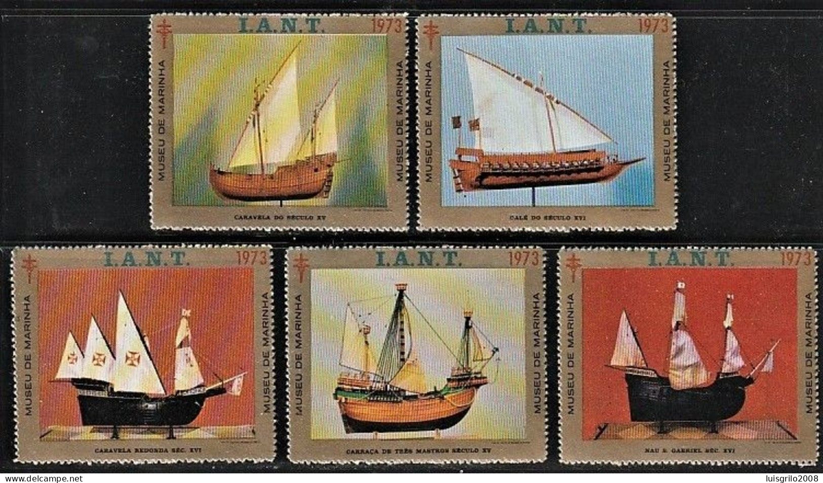 Portugal, Vignettes/ Vinhetas Tuberculosos - Museu Da Marinha, Lisboa, I.A.N.T. -|- Série Complète - MNH - Lokale Uitgaven