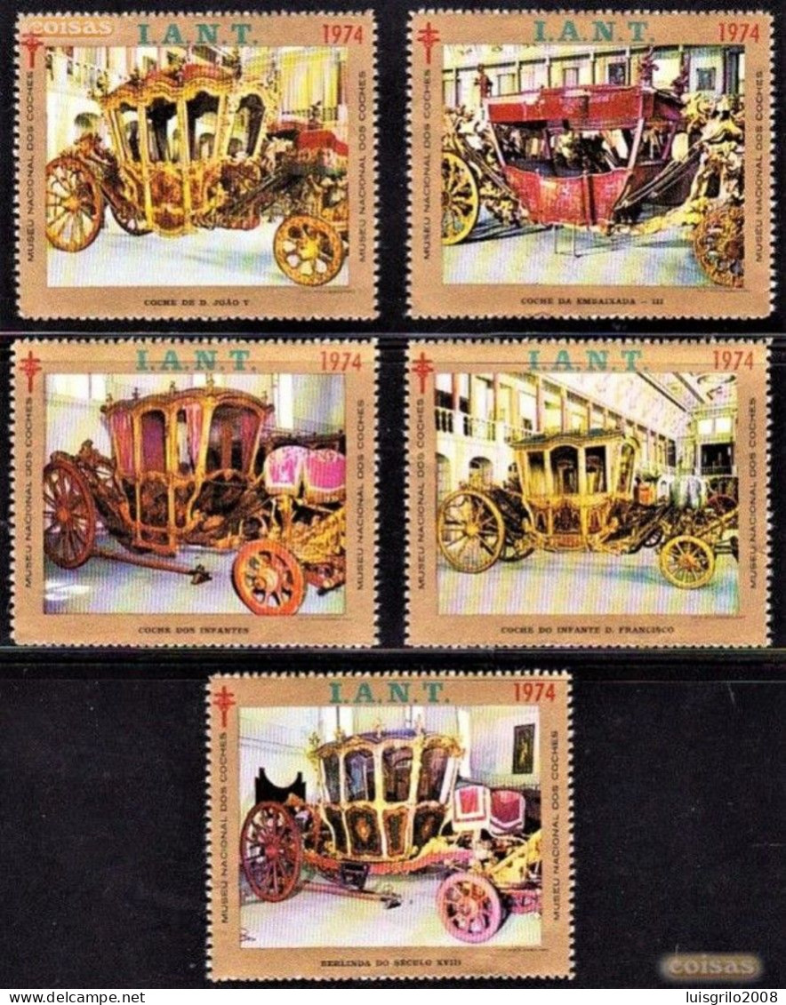 Portugal, Vignettes/ Vinhetas Tuberculosos - Museu Dos Coches, Lisboa, I.A.N.T. -|- Série Complète - MNH - Emissions Locales