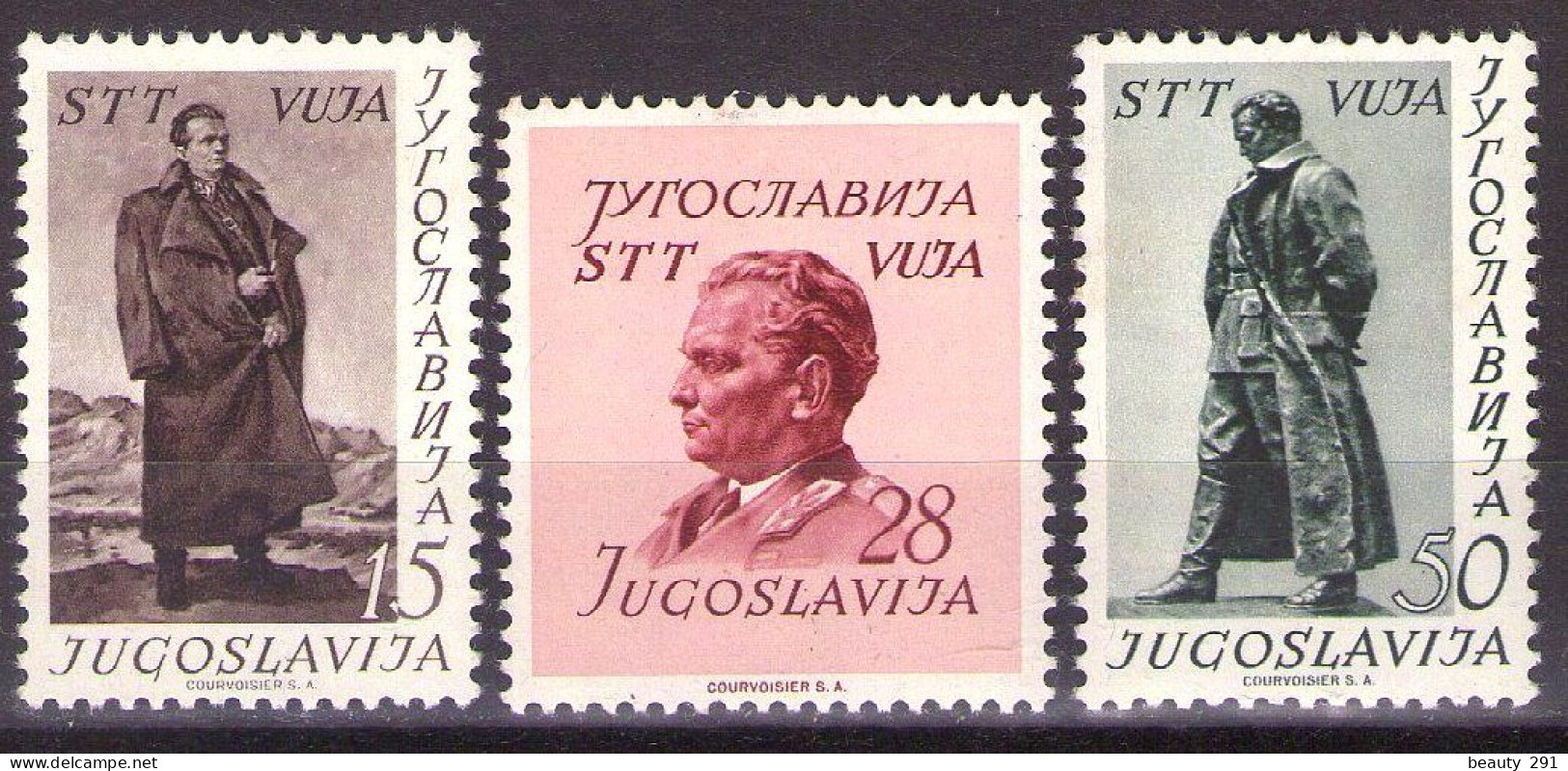 ITALIA - Trieste-Zona B -1952 Mi 66-68 TITO - MLH* VF - Mint/hinged