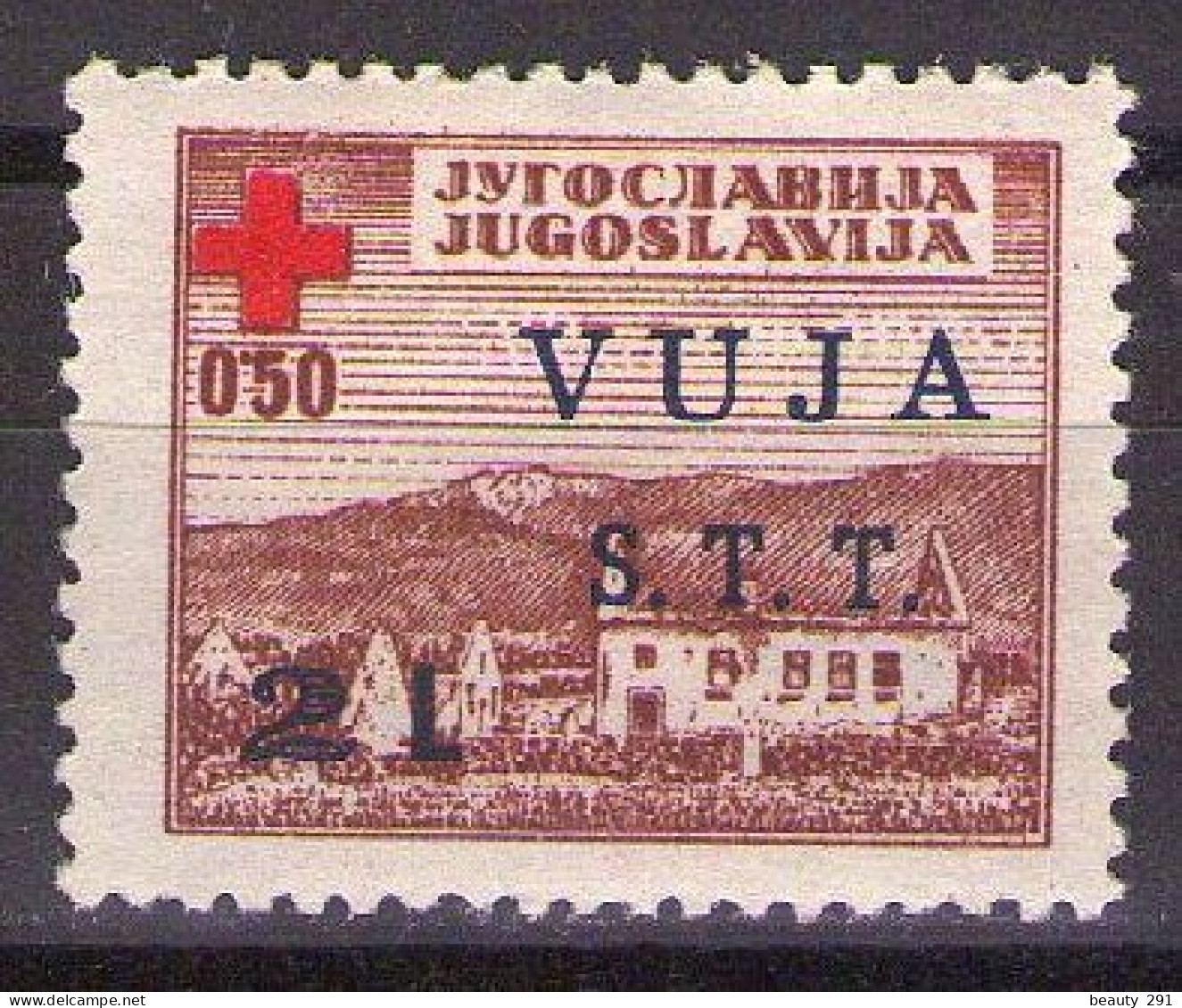 ITALIA - Trieste-Zona B -1948 Mi 1 - RED CROSS - MH* - Mint/hinged