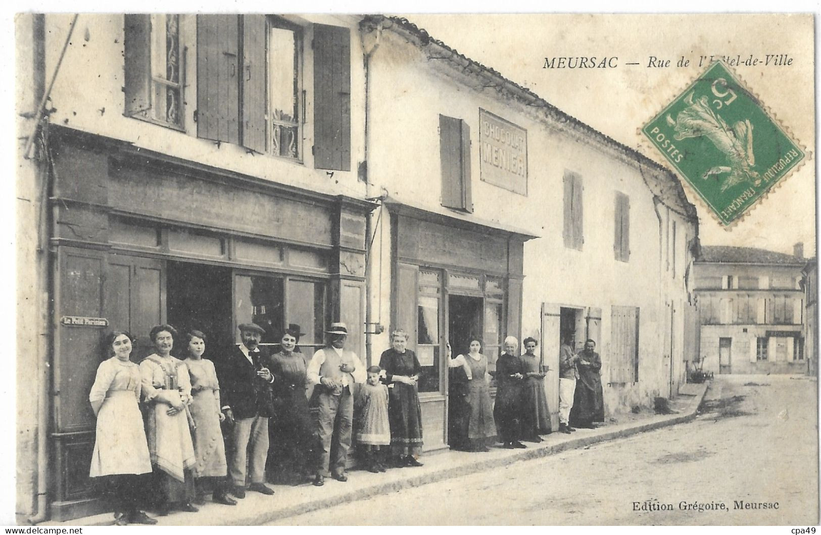 17      MEURSAC  RUE  DE  L' HOTEL - DE - VILLE - Saint-Palais-sur-Mer