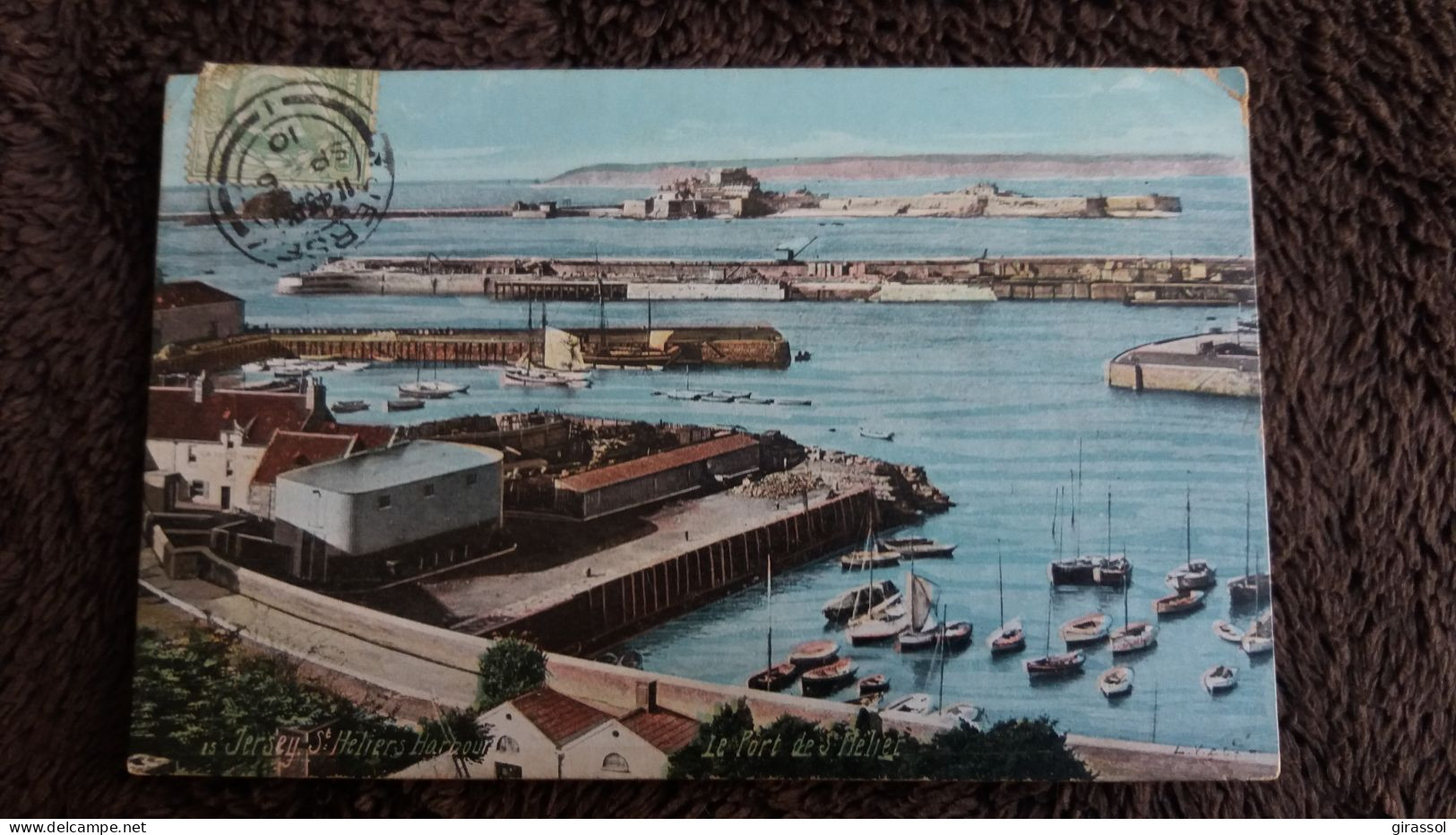 CPA JERSEY SAINT HELIER S HARBOUR PORT LE PORT DE ST HELIER 1910 - St. Helier