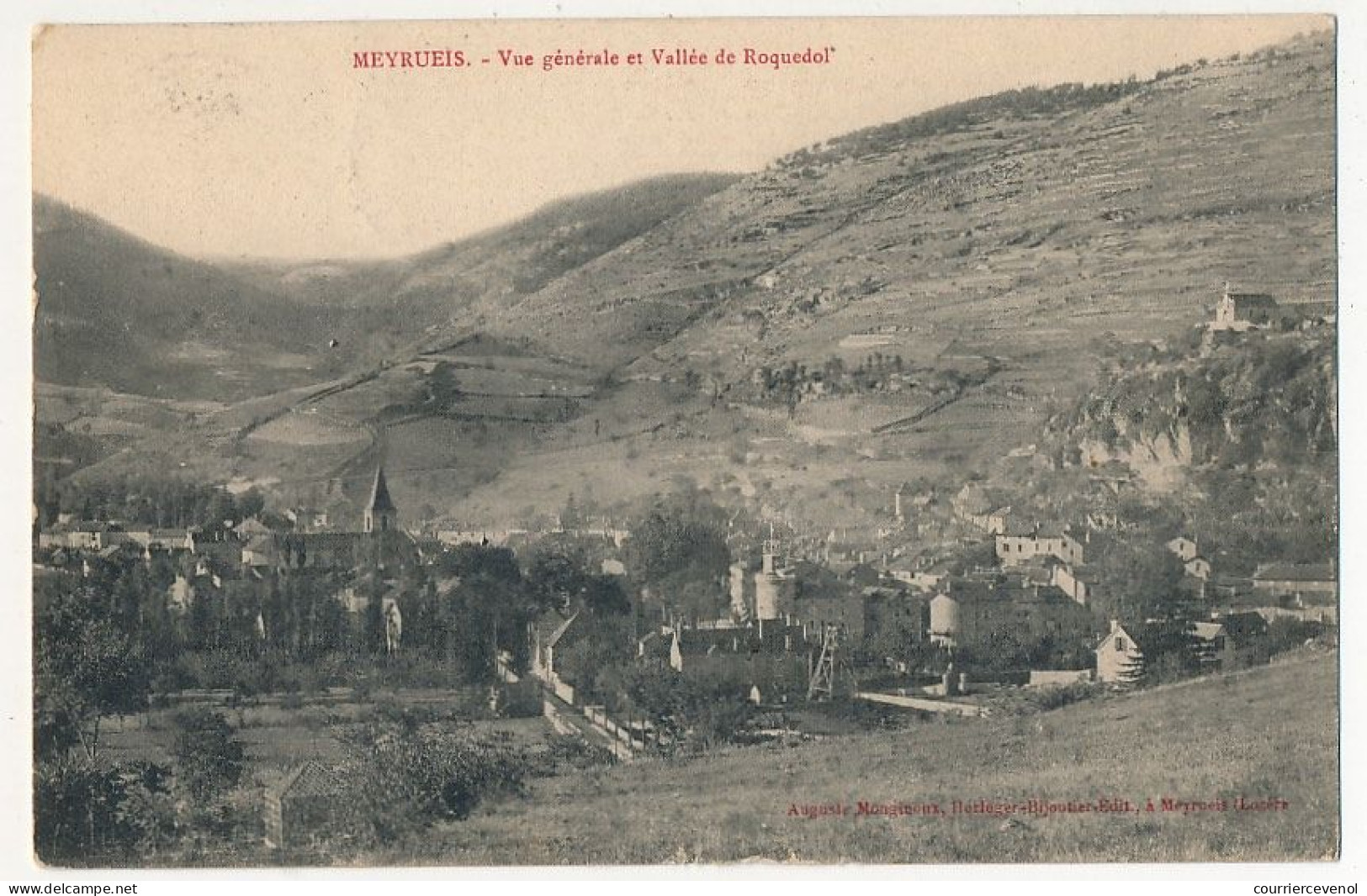 CPA - MEYRUEIS (Lozère) - Vue Générale Et Vallée De Roquedol - Meyrueis