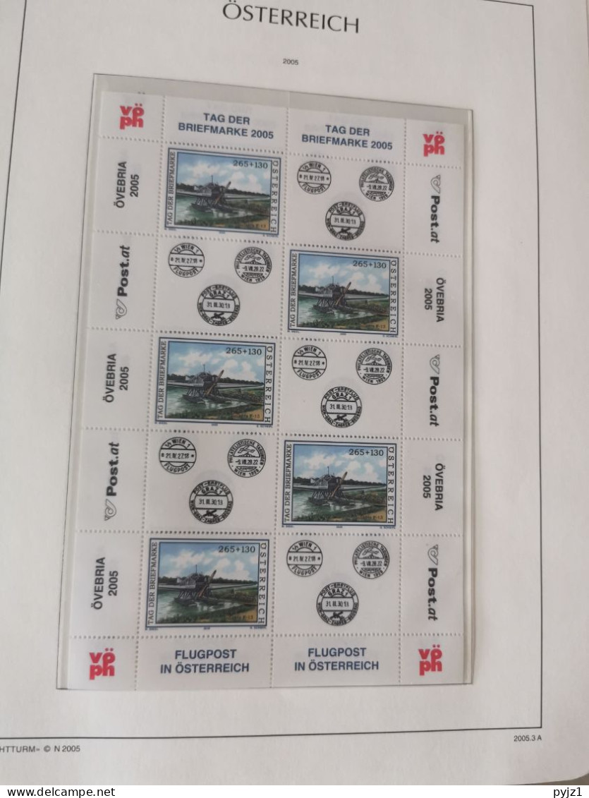 Austria 1989-2005 MNH in DAVO album and Leuchtturm pages