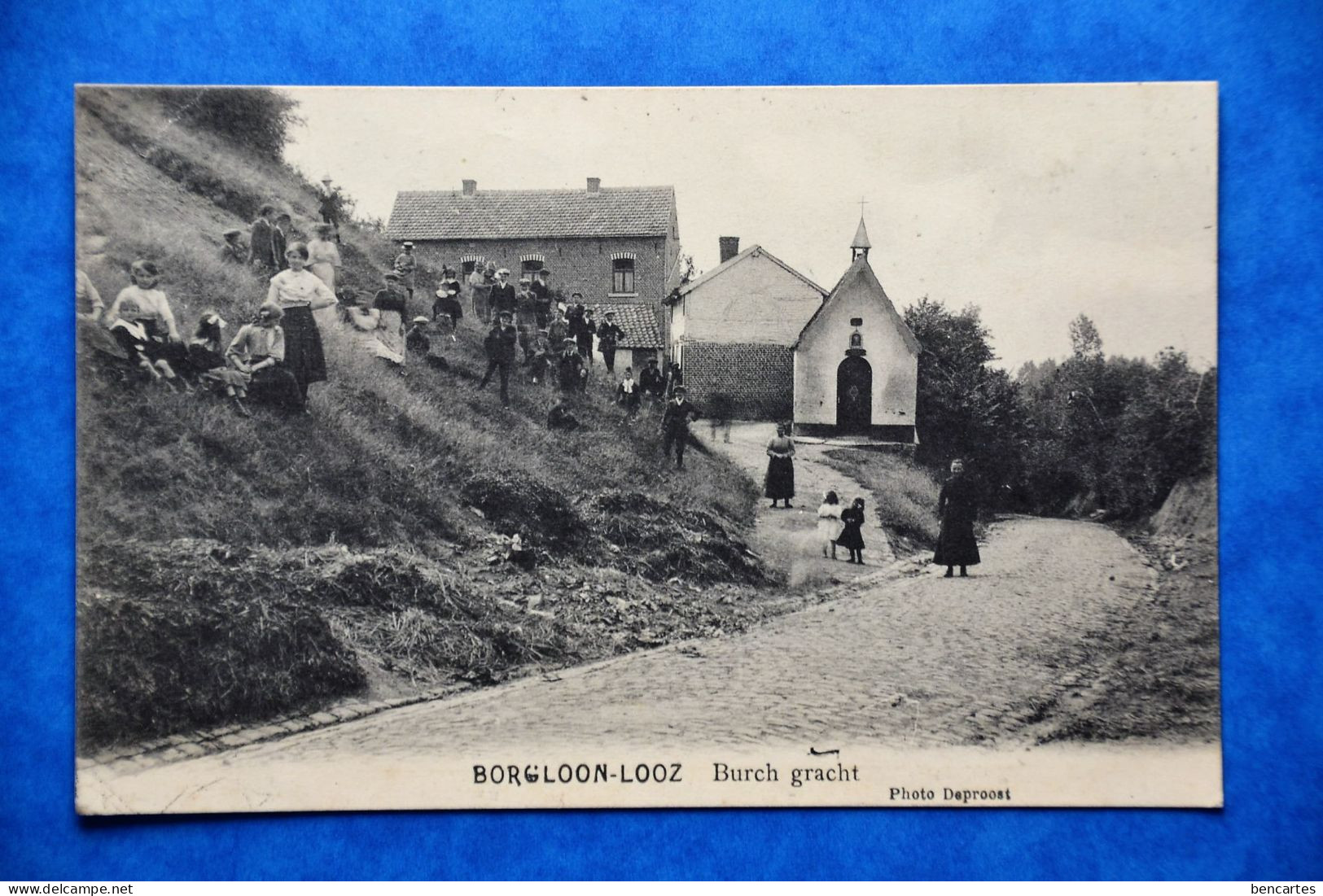 Borgloon-Looz 1913 Près De Hassselt: Burch Gracht Très Animée - Borgloon