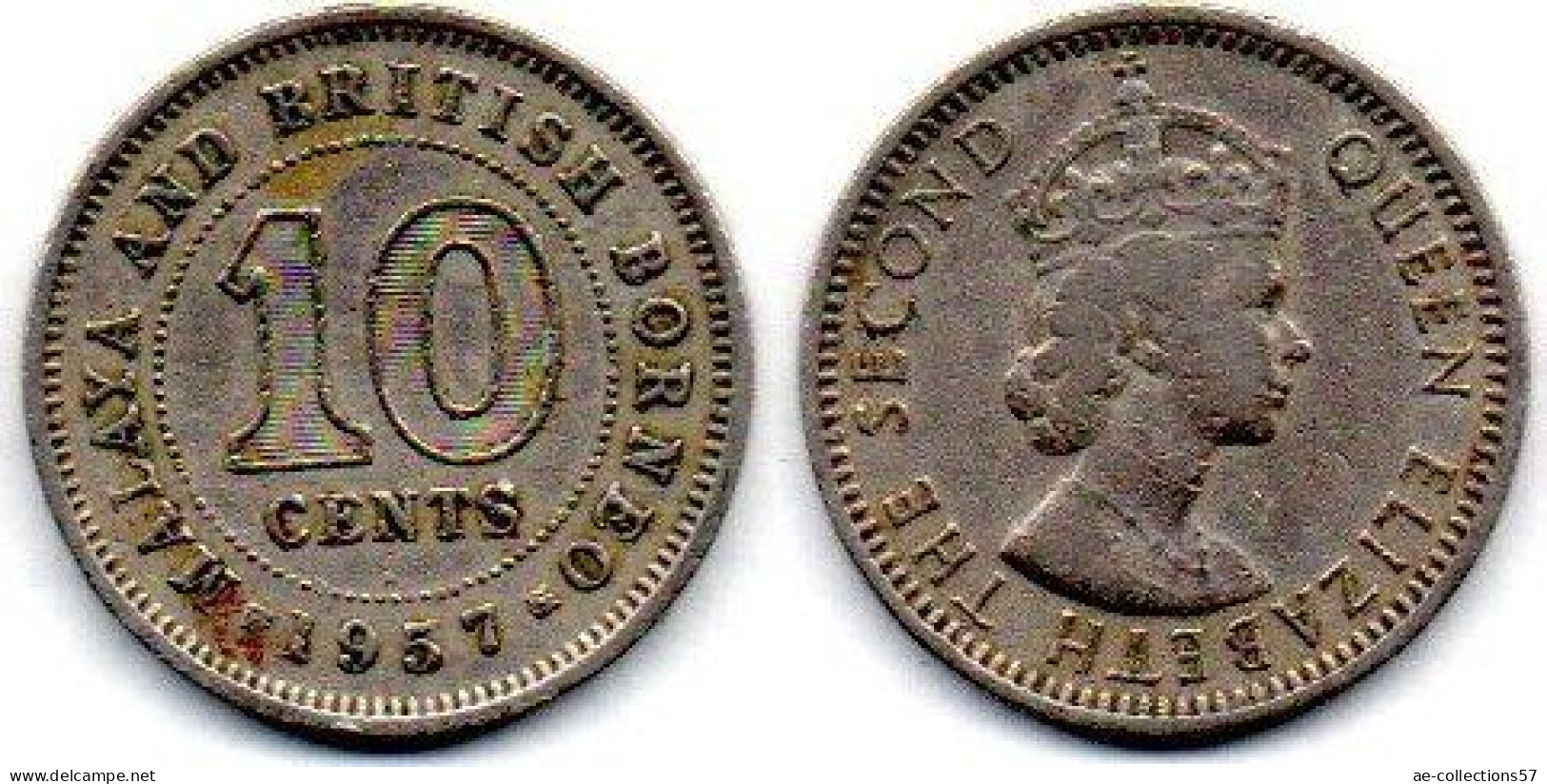 MA 25213  / Malaya 10 Cents 1957 H TB - Malesia