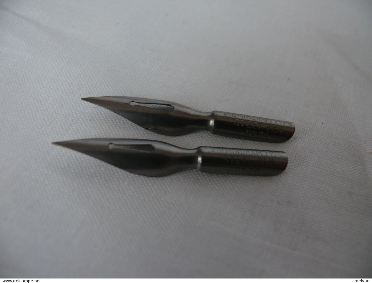 Vintage 2 Dip Pen Steel Nibs STELLA BIRMINGHAM TYPE STEEL PEN 0934 #1796 - Schreibgerät