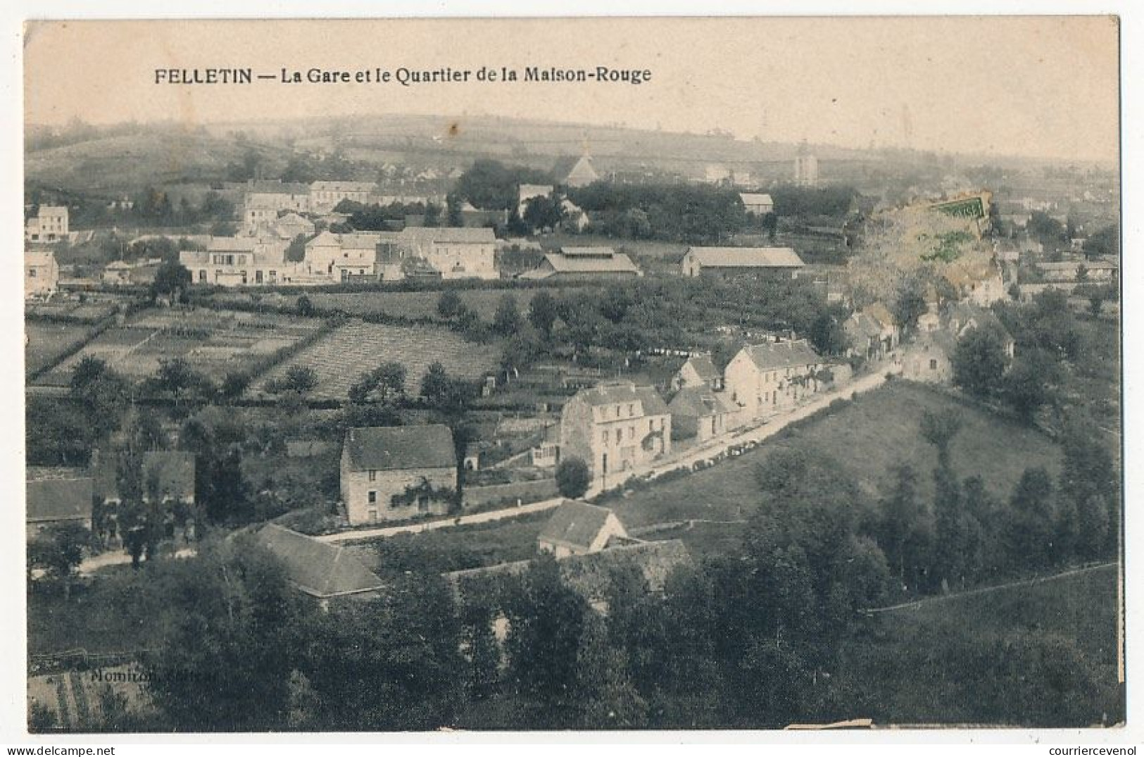 CPA - FELLETIN (Creuse) - La Gare Et Le Quartier De La Maison Rouge - Felletin