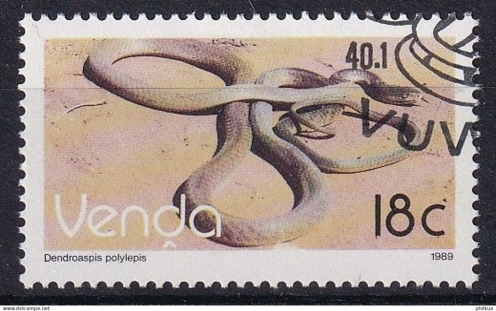 MiNr. 195 Südafrika, Venda    1989, 3. Juli. Freimarke: Reptilien - Mit ET-Eckstempel - Venda