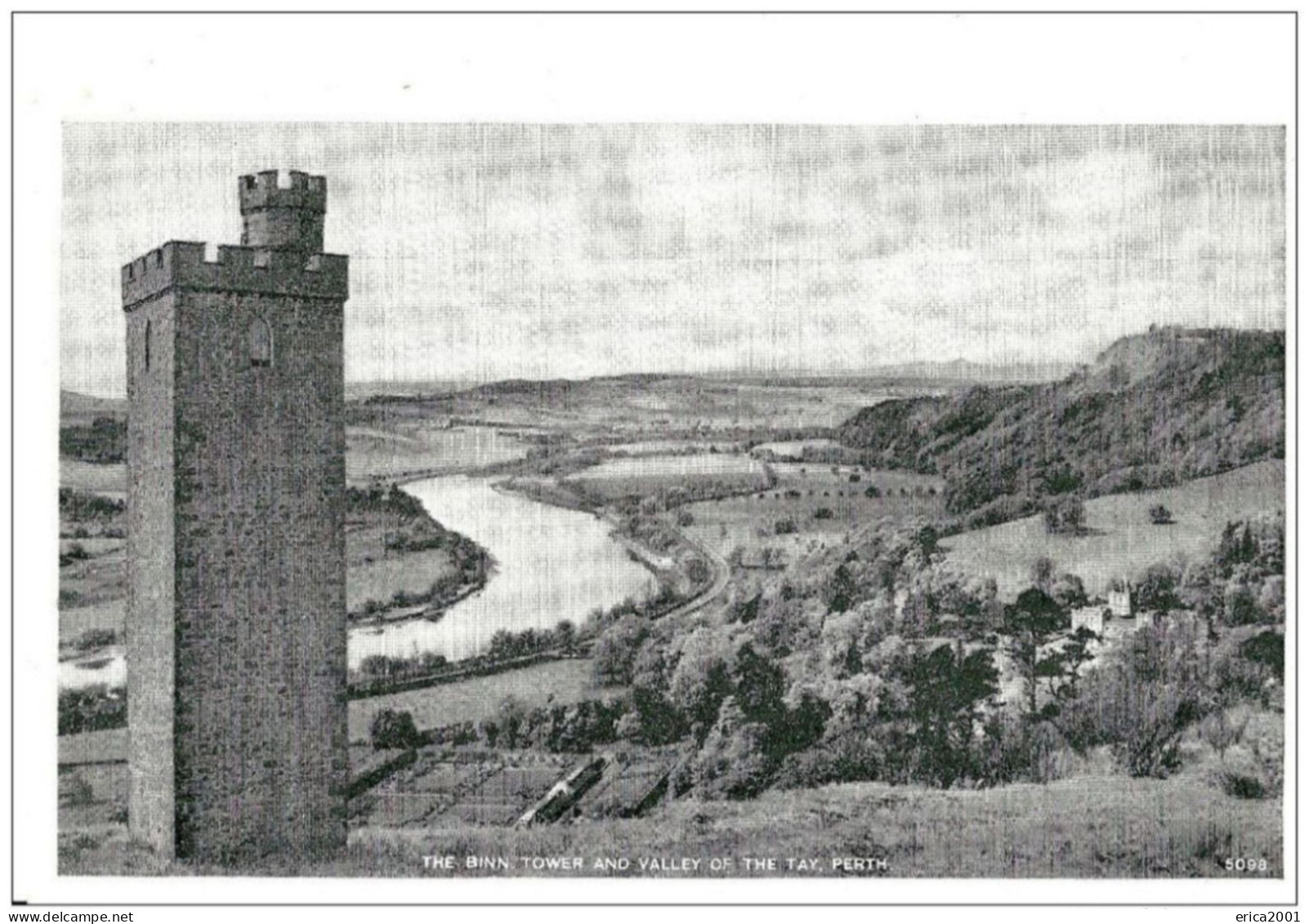 Perthshire. Perth. The Binn Tower And  Valley Of The Tay. - Perthshire