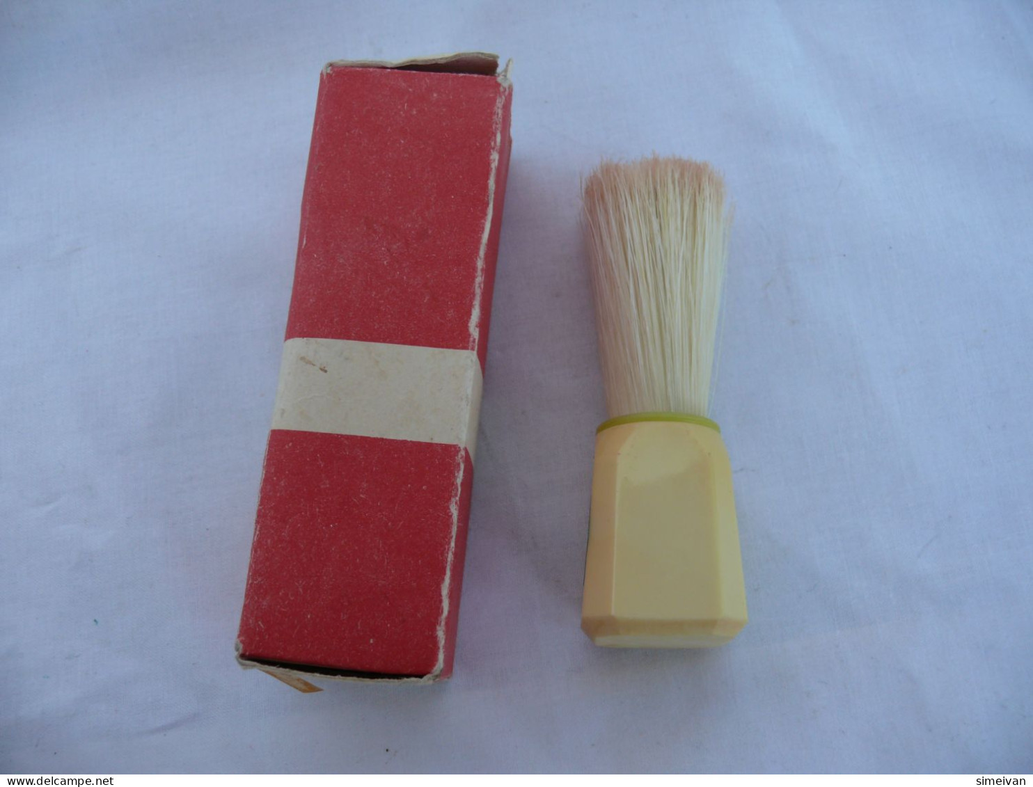 Vинтаге "TETEVEN" Shaving Brush Made In Bulgaria Original Box 80s #1824 - Accessoires