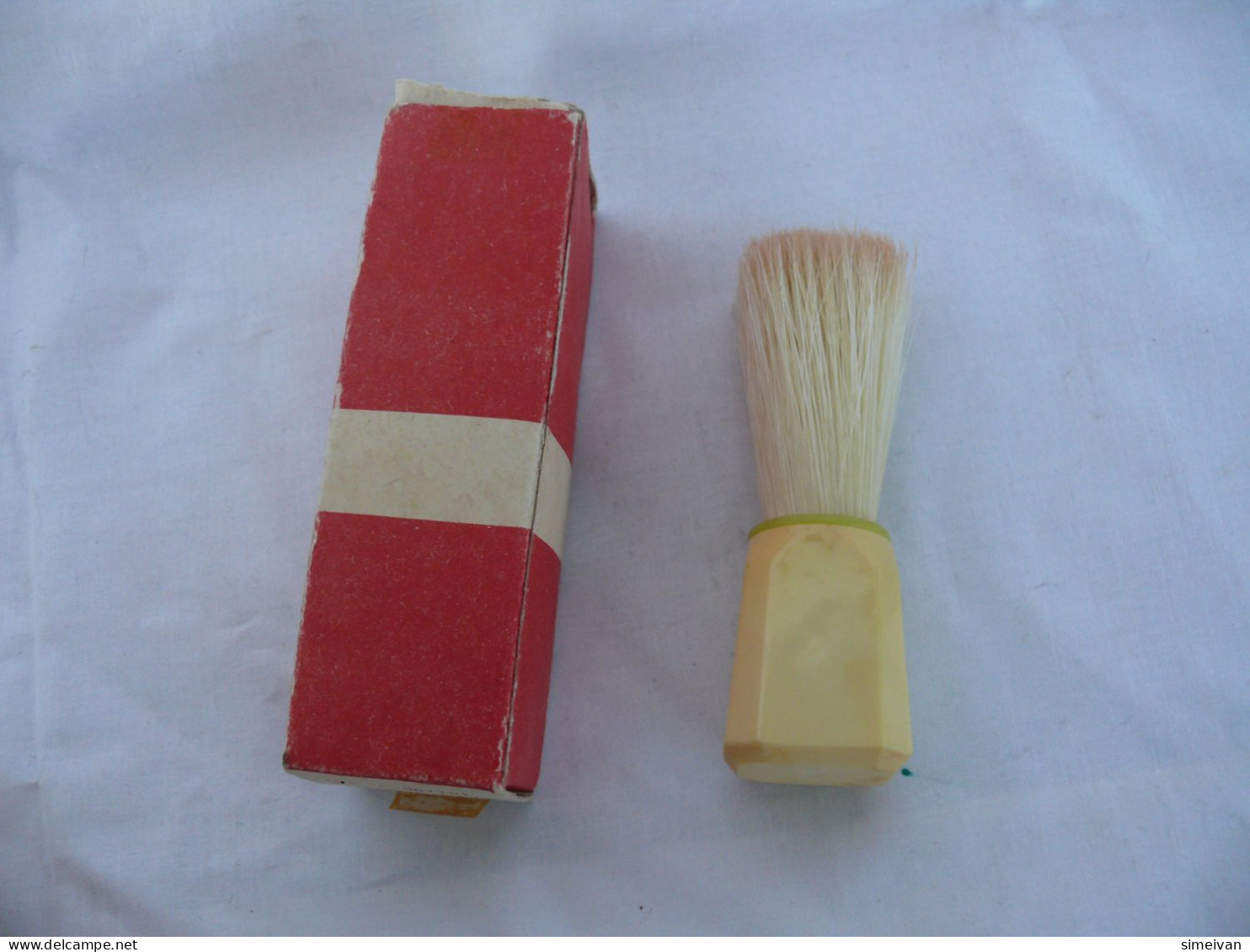 Vинтаге "TETEVEN" Shaving Brush Made In Bulgaria Original Box 80s #1824 - Toebehoren