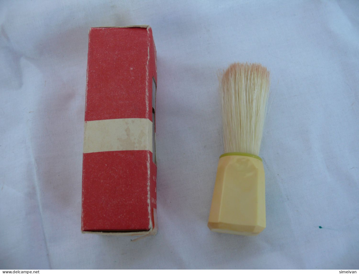 Vинтаге "TETEVEN" Shaving Brush Made In Bulgaria Original Box 80s #1824 - Accesorios