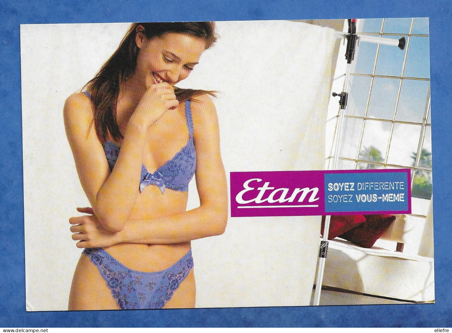 CPM Publicitaire Mode Femme Lingerie ETAM - Femme Slip Et Soutien Gorge - Pin-Ups