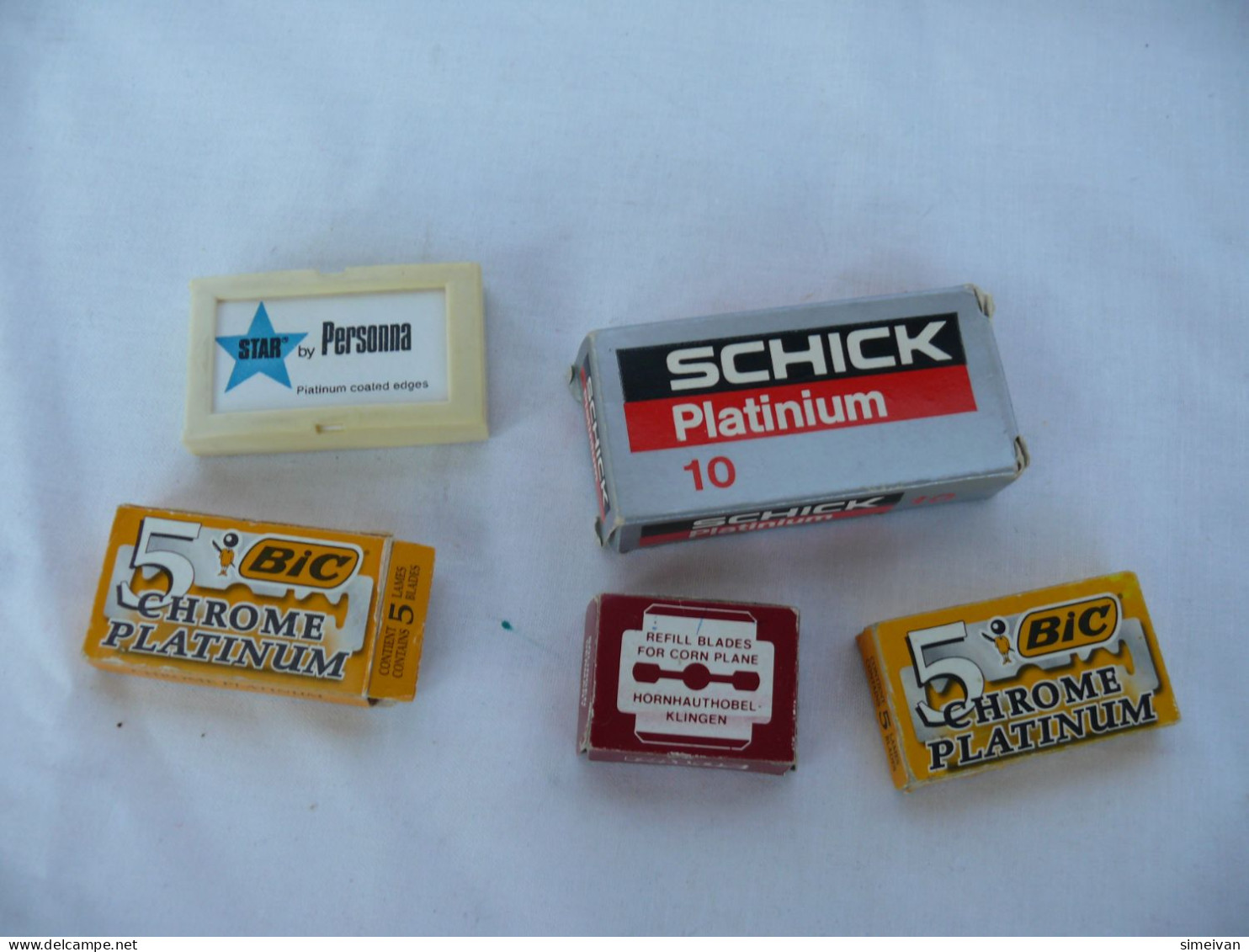 Vintage Shaving Blades Schick Personna Bic #1825 - Lames De Rasoir