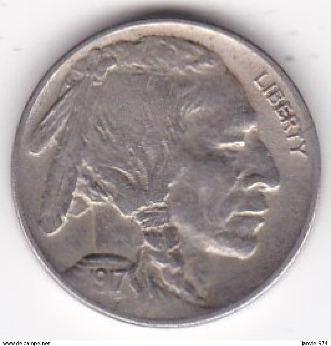 ETATS-UNIS. FIVE CENTS 1917 . BUFFALO - 1913-1938: Buffalo