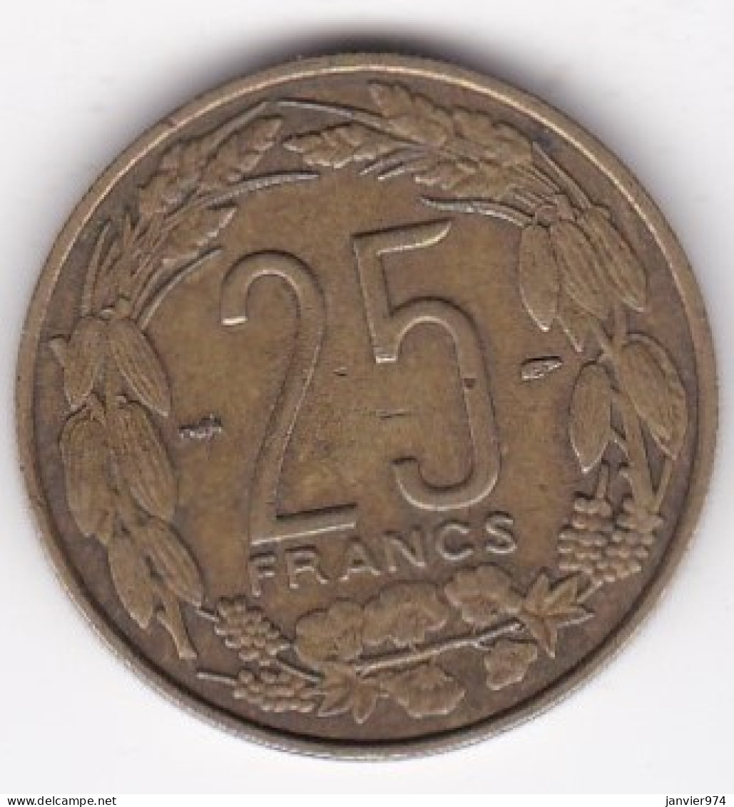 A.E.F. Cameroun, 25 Francs 1958, En Bronze Aluminium. KM# 12 - Afrique Equatoriale Française (Cameroun)