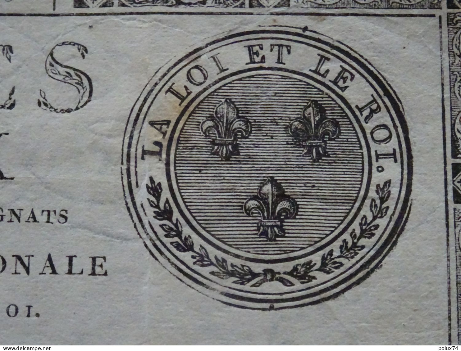 ASSIGNAT DE 500 LIVRES A FACE ROYALE 1791 - Assignats & Mandats Territoriaux