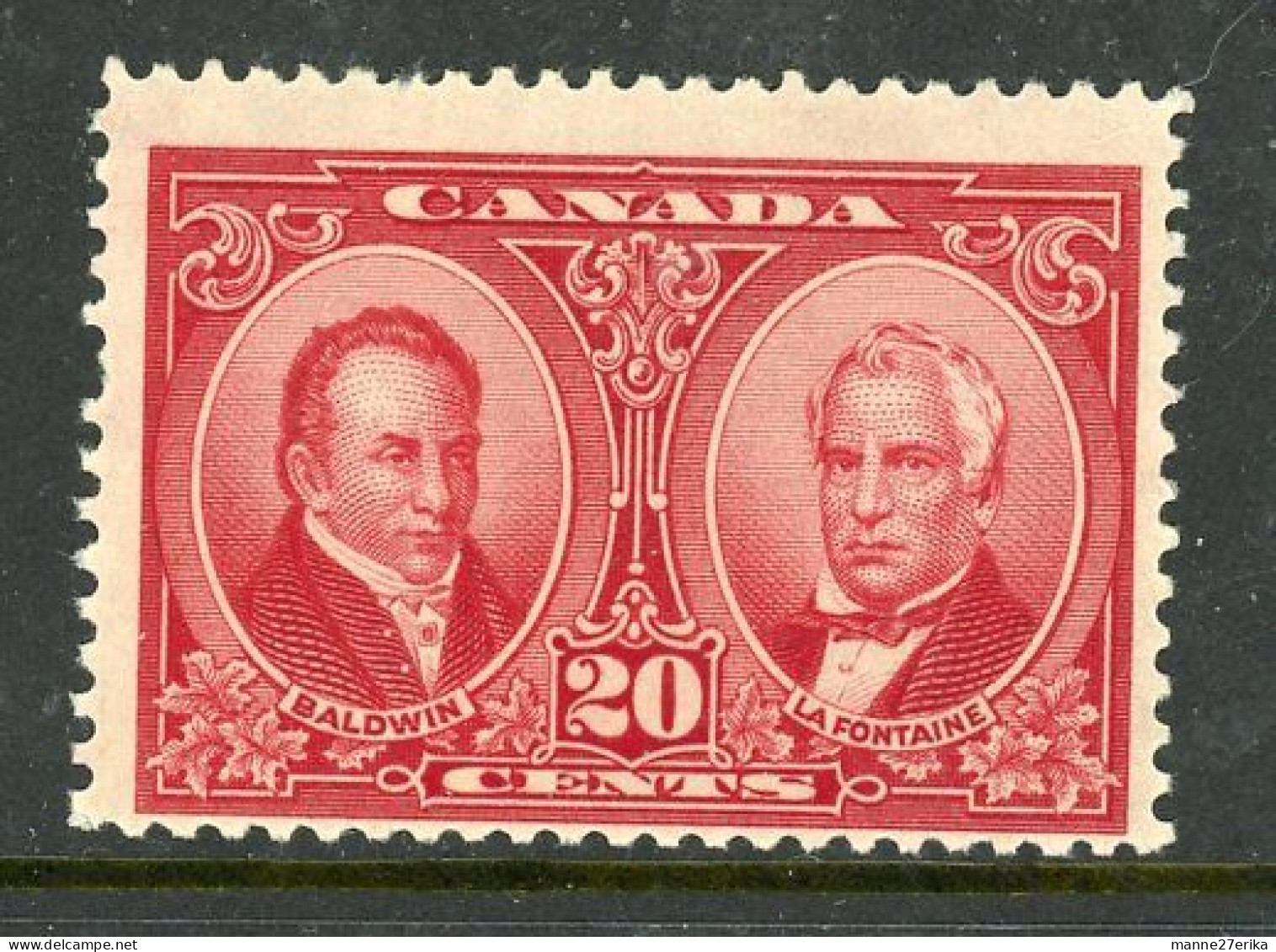 Canada MH 1927 Historical Issue "Baldwin And Lafontaine" - Autres & Non Classés